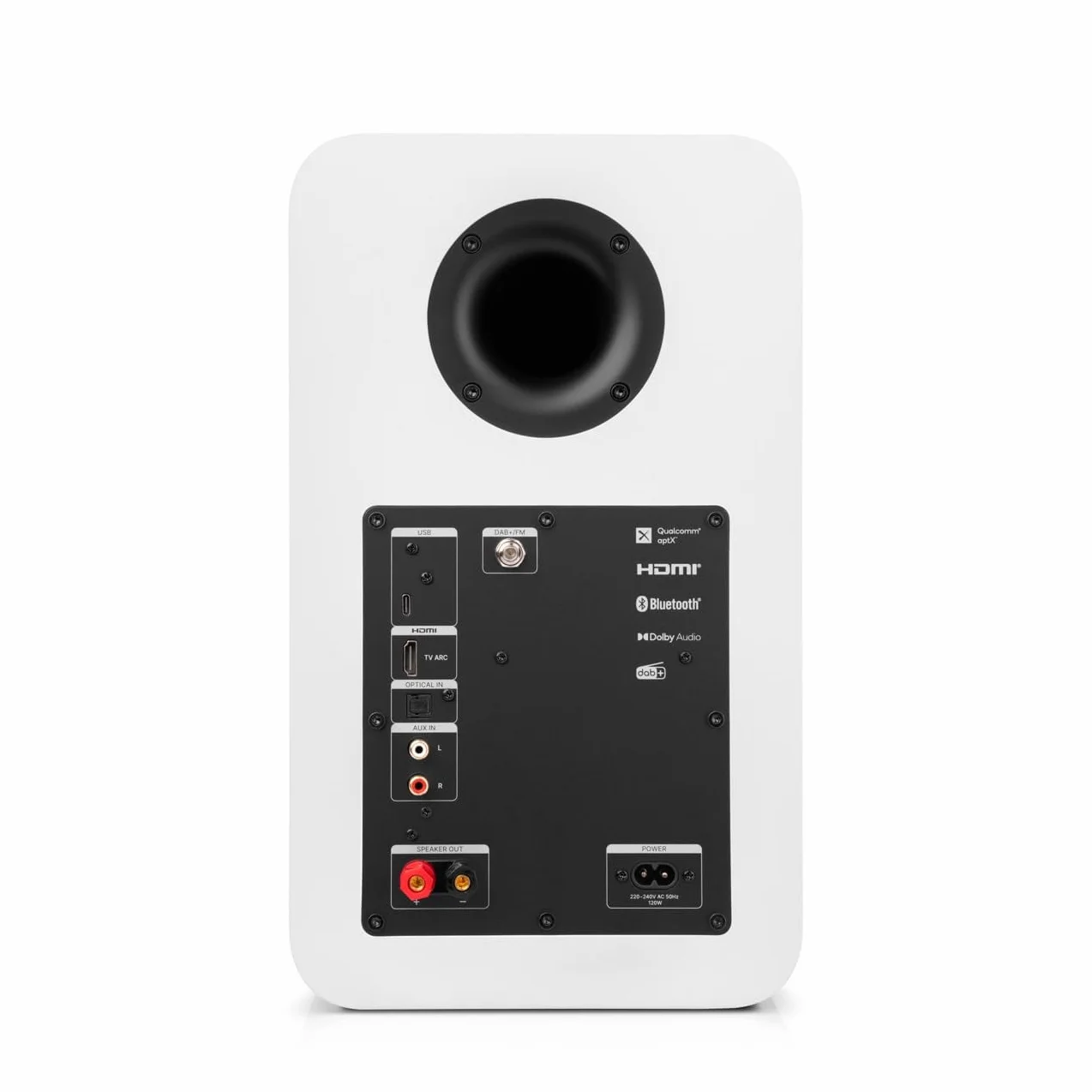 Teufel ULTIMA 25 AKTIV Club Edition 2.1 system dźwiękowy z bezprzewodowym subwooferem - aktywne głośniki regałowe z Bluetooth i zintegrowanym odbiornikiem AV, Dolby Audio, DAB+, HDMI ARC CEC, Touch