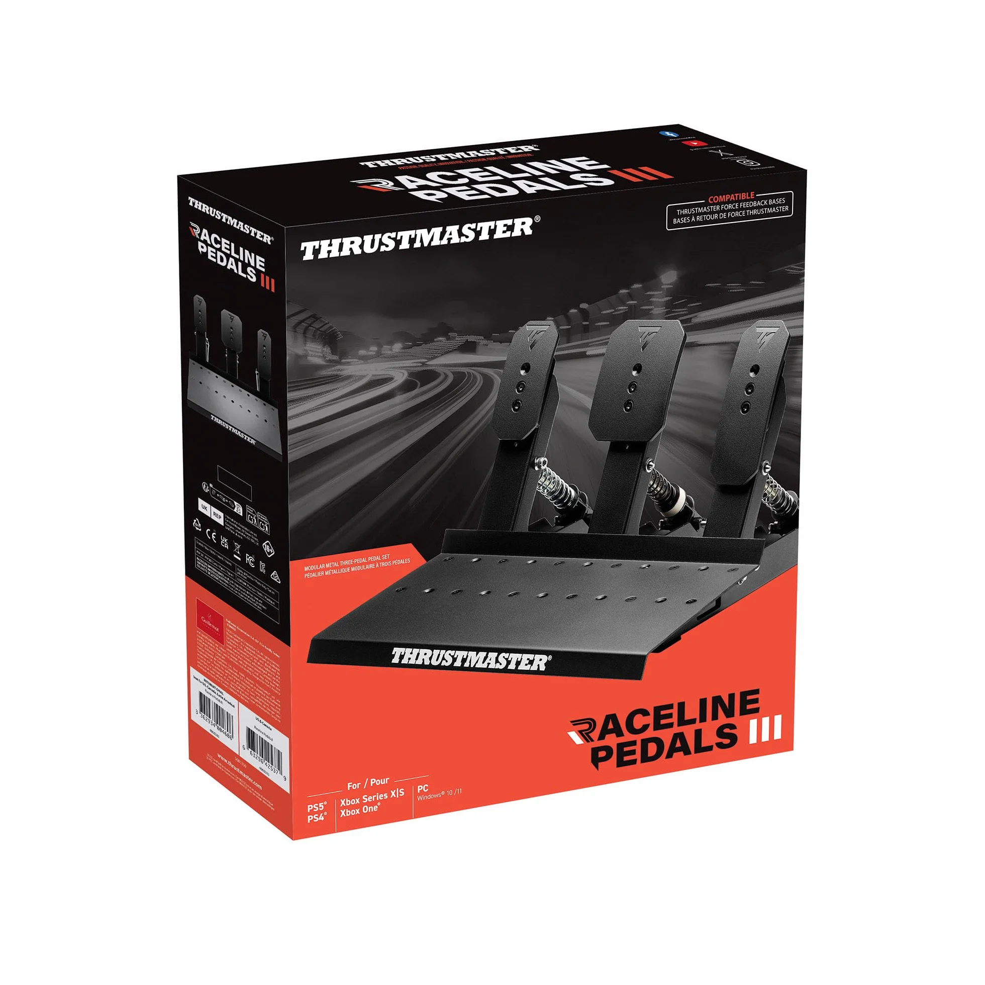 Thrustmaster Raceline Pedały III Modułowy Zestaw Pedałów dla PS5 PS4 Xbox PC