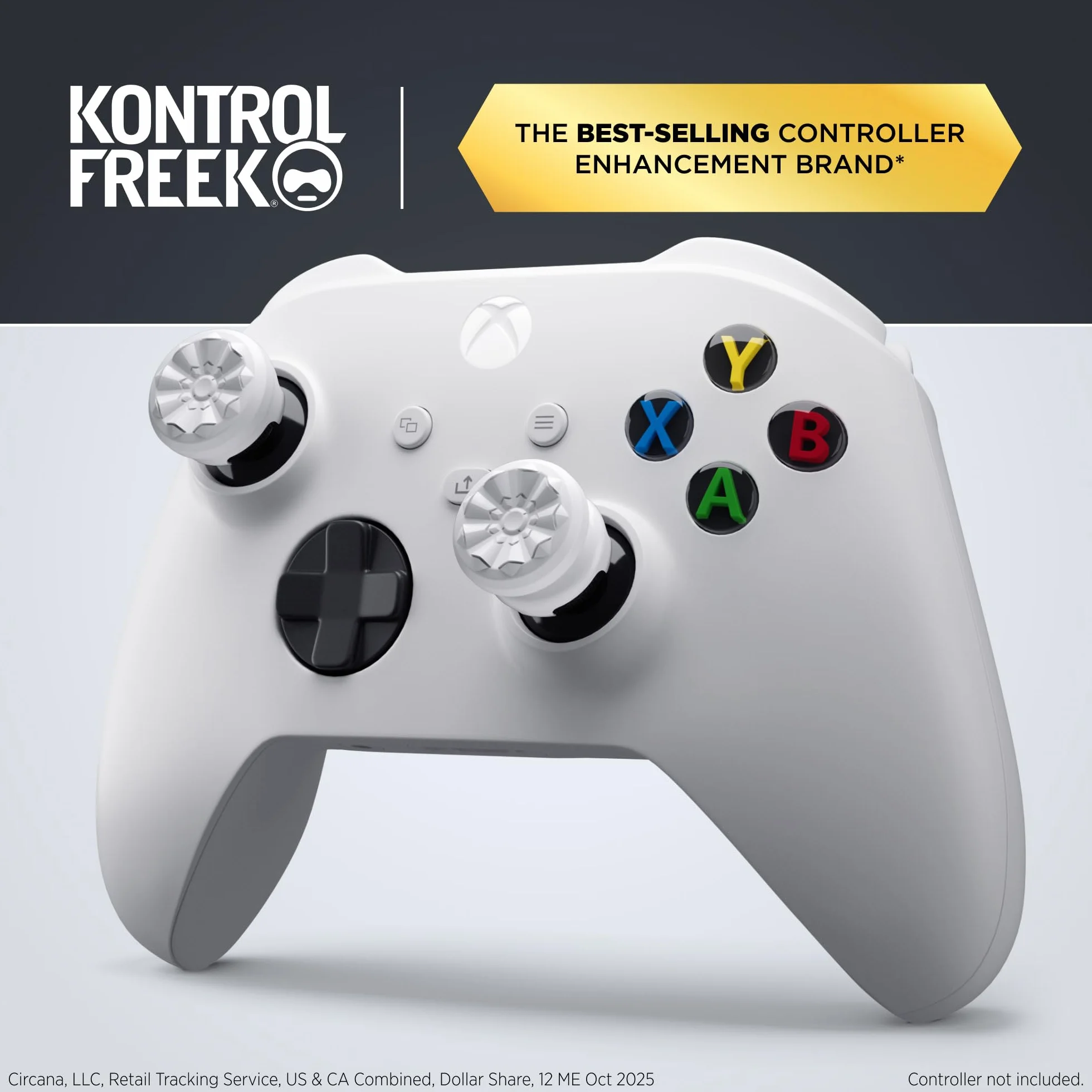 KontrolFreek FPS Freek Galaxy White Performance Thumbsticks do Xbox One i Xbox Series X | 1 drążek wysoki, 1 średniej wielkości | Biały