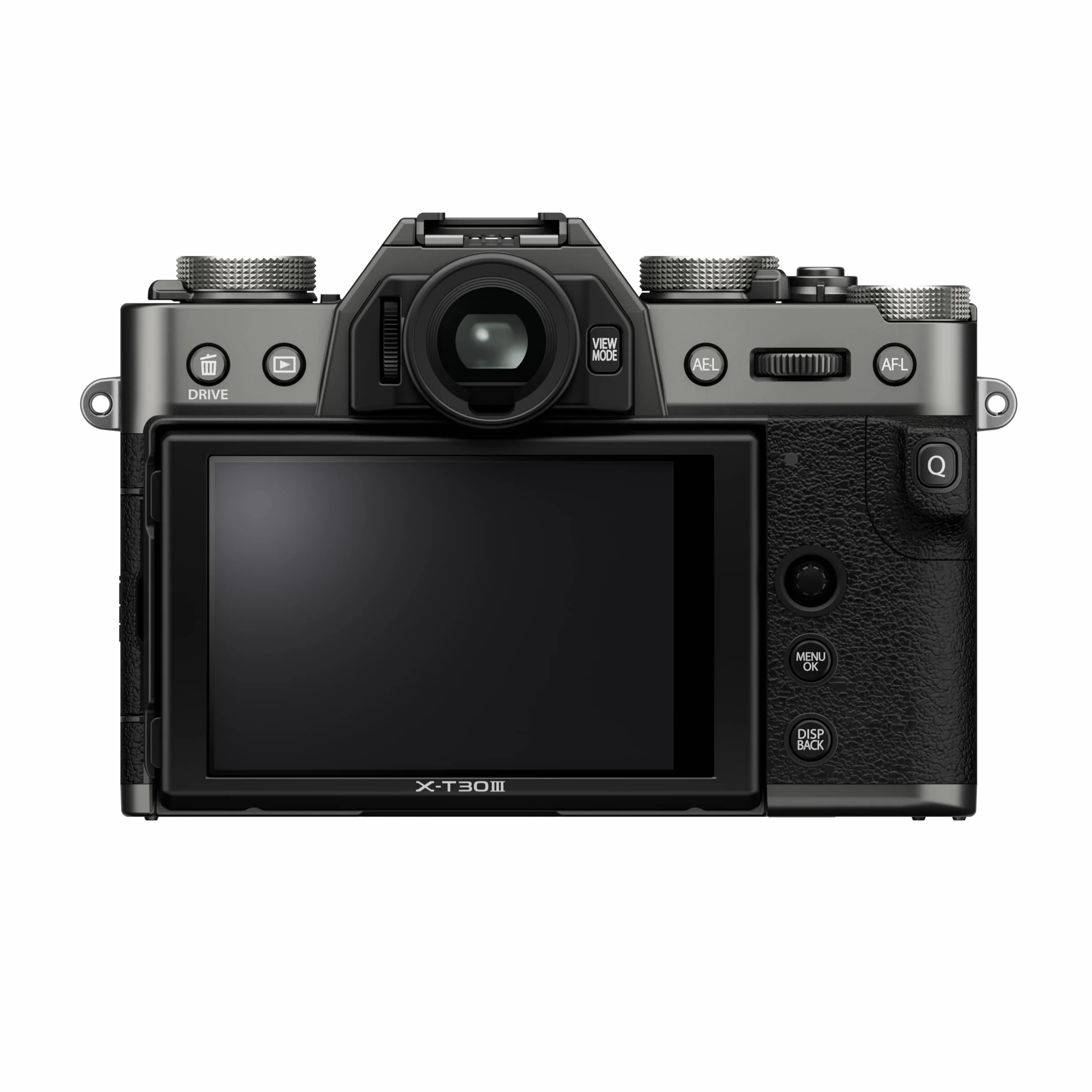 Fujifilm X-T30 III bezlusterkowy aparat cyfrowy 26 MP, tylko korpus, czujnik APS-C X-Trans CMOS 4, filmy 6,2K 30p, wizjer EVF, obrotowy wyświetlacz LCD 3", antracytowy
