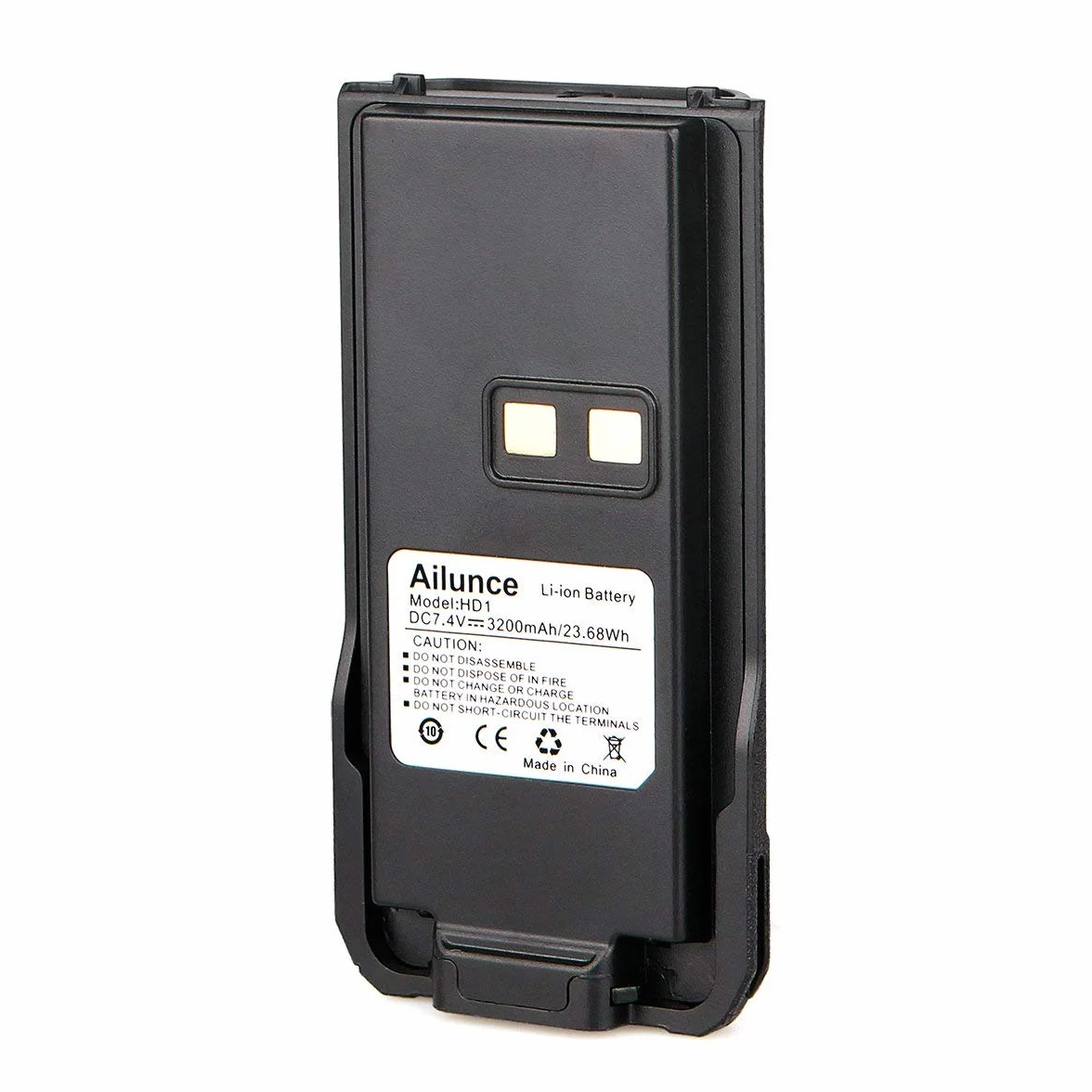 Bateria Ailunce Akumulator Litowy 3200 mAH Kompatybilny Z 7,4 V HD1 Dmr Cyfrowy Radiotelefon Kompatybilny Z Retevis RT29 Walkie Talkie (Czarny, 1 Szt.)