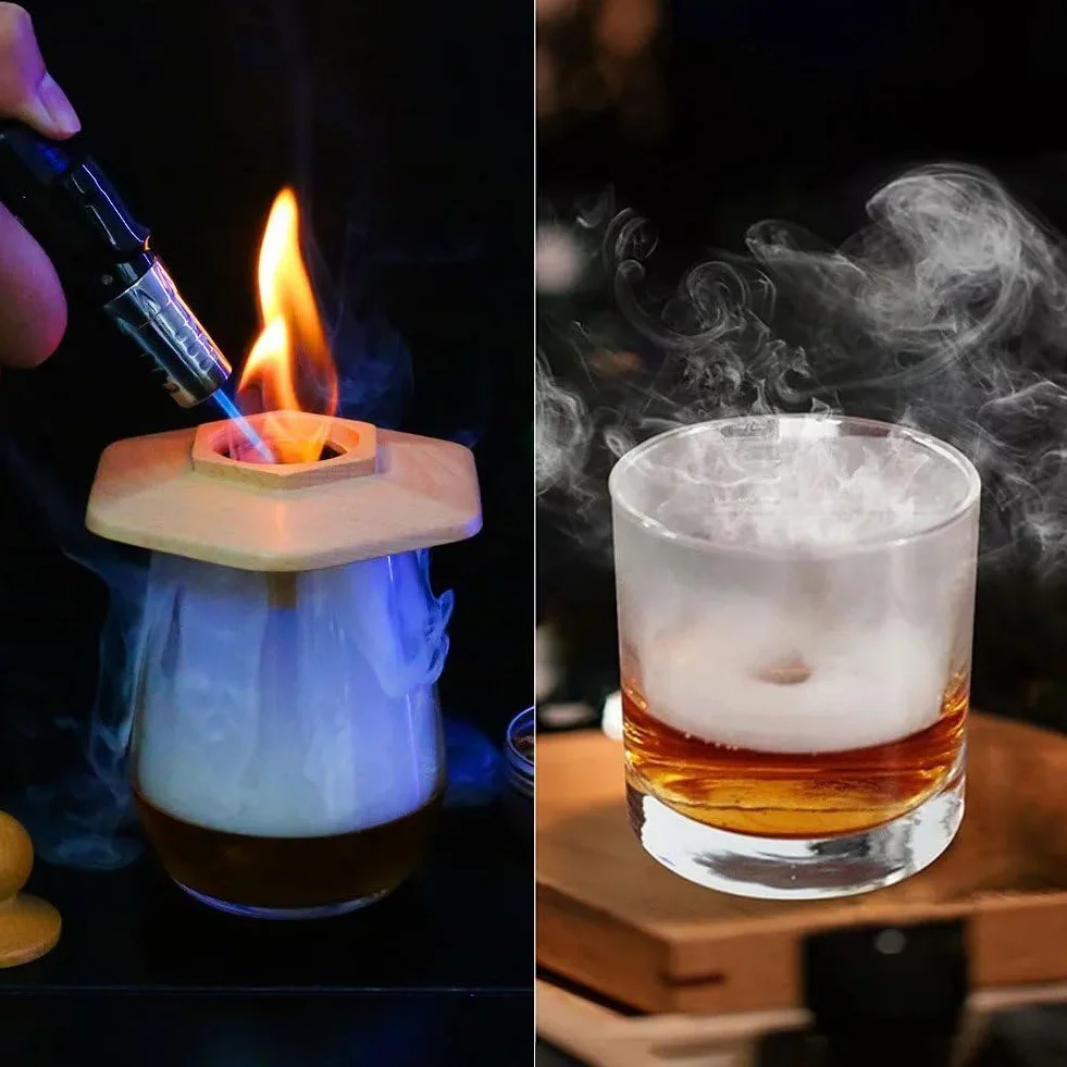 Zestaw do wędzarni koktajlowych do whisky sera i napojów smakowych, akcesoria do wędzarni koktajlowych, akcesoria do wędzarni koktajlowych