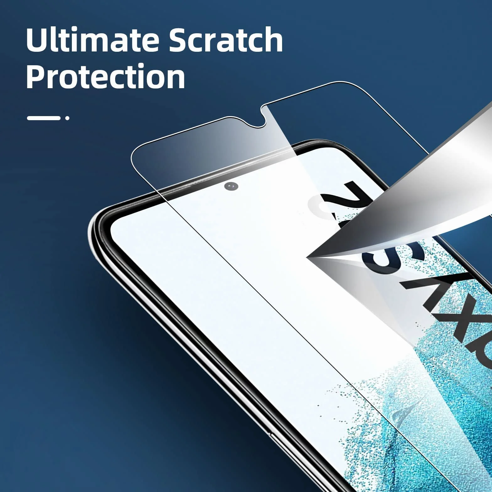 NEW'C 3 sztuki Szkło dla Samsung Galaxy S22 5G, Hartowane i Folia Ochronna Ochraniacz Ekranu - Bez pęcherzyków powietrza, odporność na zarysowania