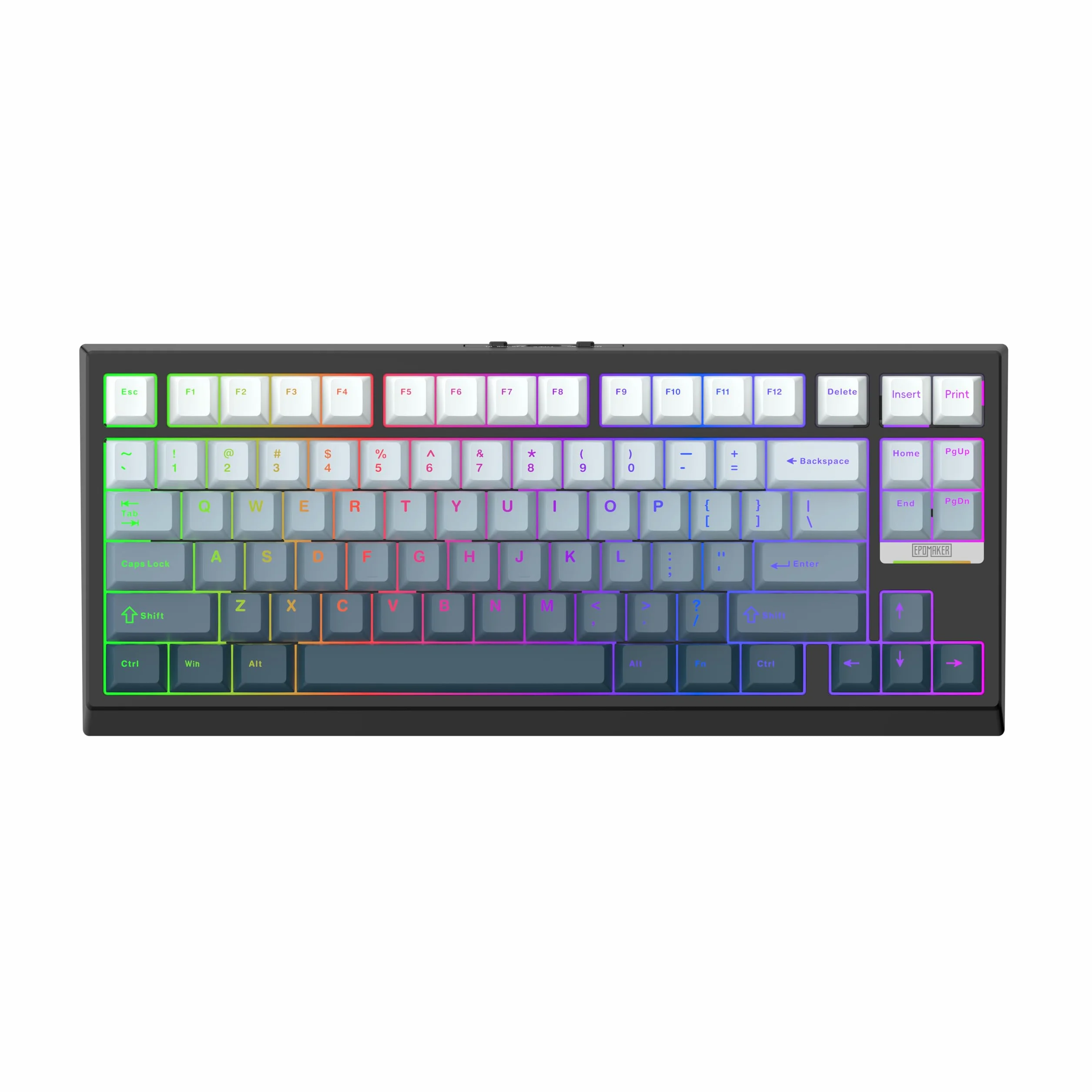 EPOMAKER G84 HE bezprzewodowa klawiatura z efektem Halla, 8K Polling i 8000 mAh, SOCD i DKS, klawiatura do gier z szybkim wyzwalaczem i regulowanym uruchomieniem, podświetlana RGB, nasadka klawiszy