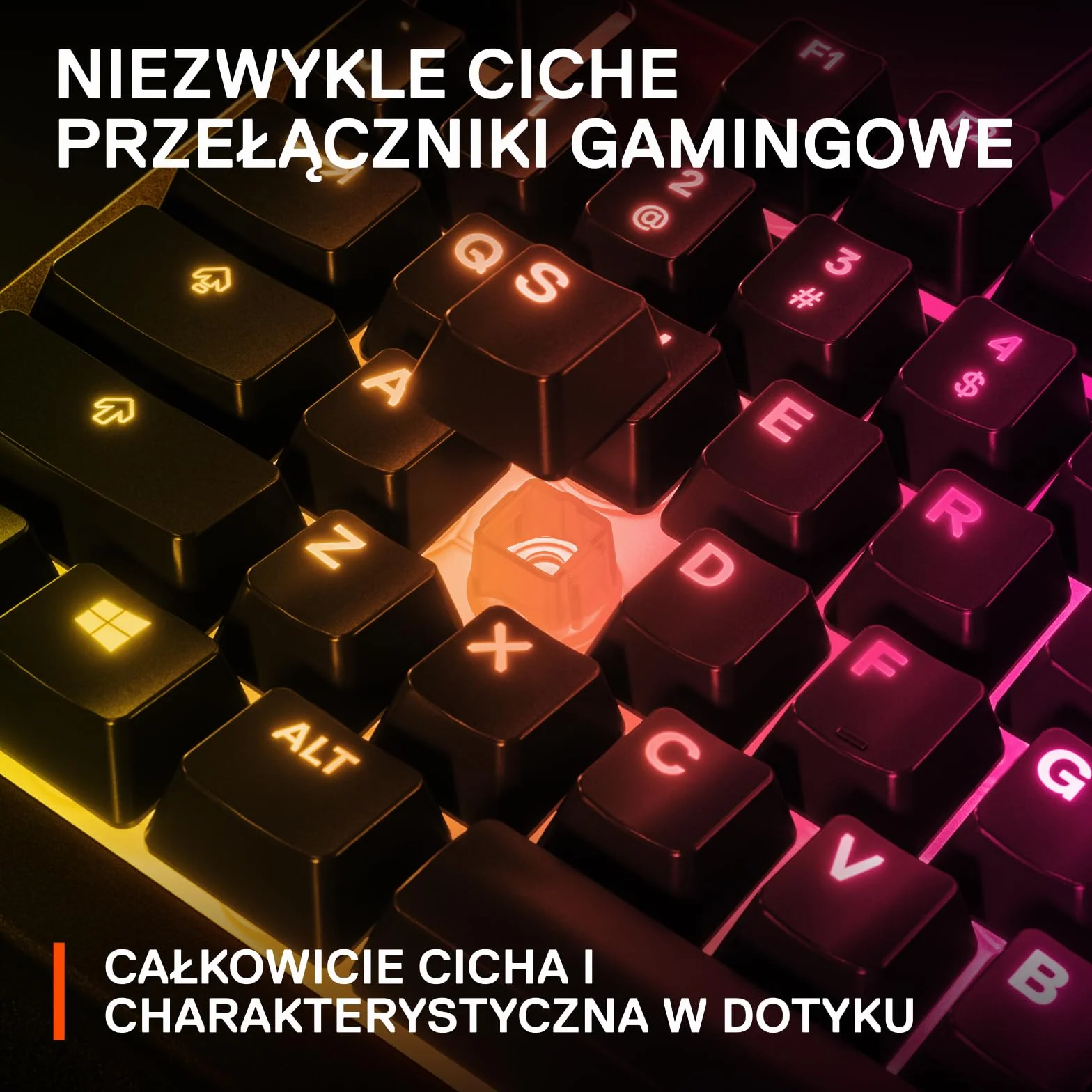 SteelSeries Apex 3 – klawiatura gamingowa – 10-strefowe oświetlenie RGB – magnetyczna podkładka pod nadgarstki – układ niemiecki (QWERTZ)