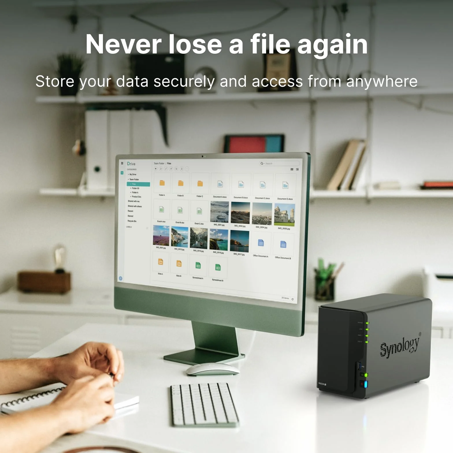 Synology DiskStation DS224+ sieciowy dysk pamięci masowej (czarny)