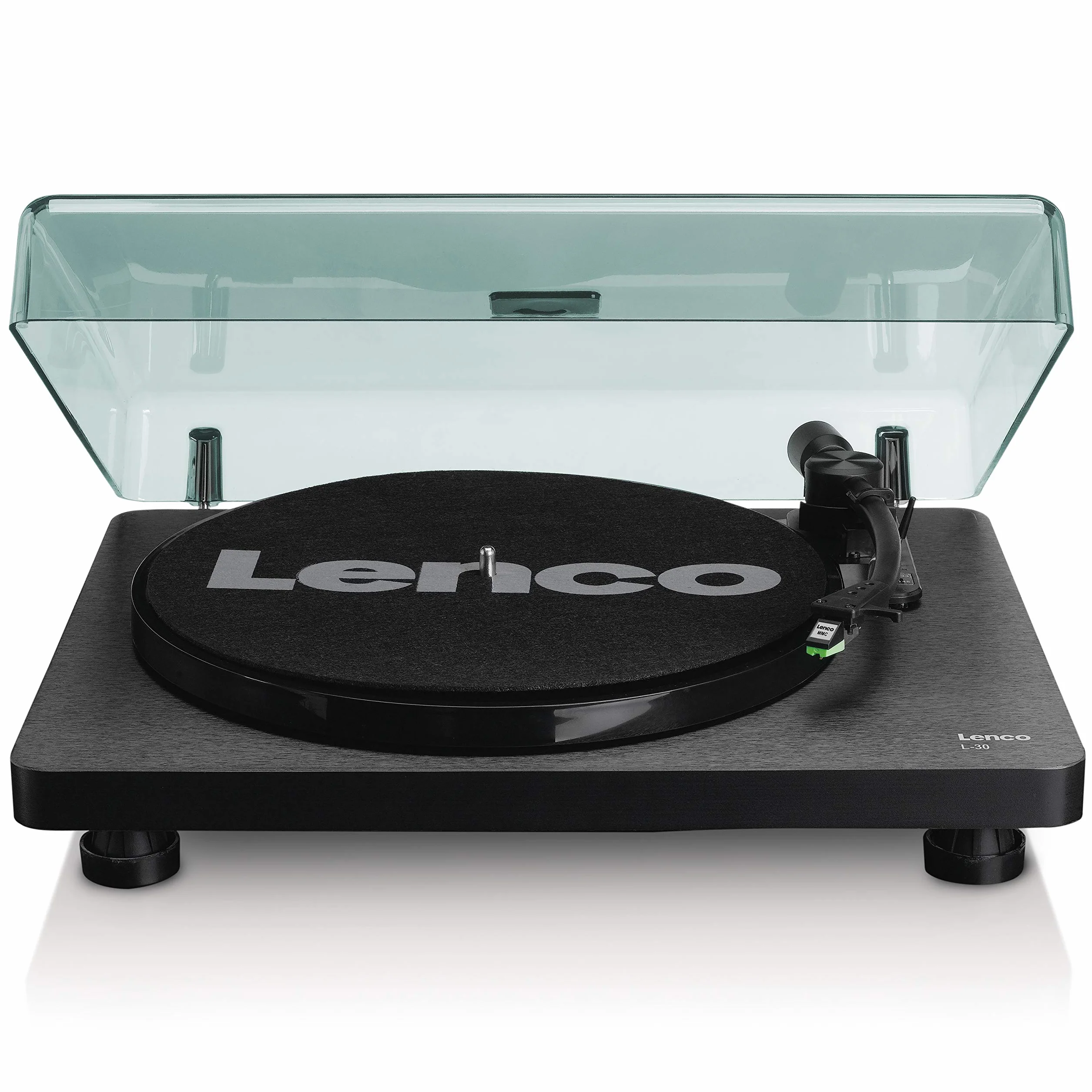 Giradischi Lenco (Black L-30) Preamplificatore Stereo Integrato