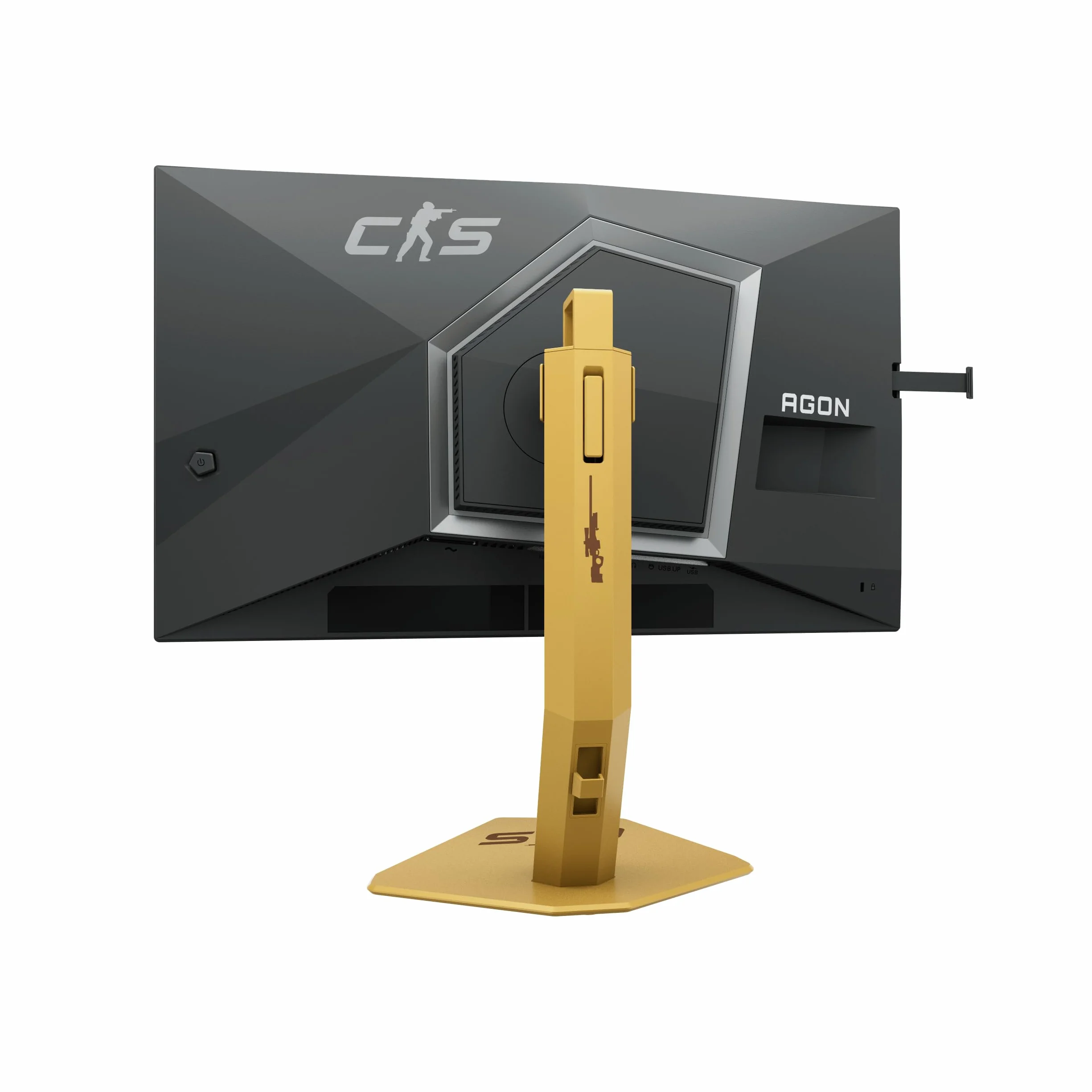 AOC CS24A Monitor FHD 61.2 cm 610 Hz, panel e-sportowy TN, 0,5 ms GtG, synchronizacja adaptacyjna, HDR400, kompatybilny z G-Sync, regulacja wysokości, (1920 x 1080 HDMI 2 x 2.1 DP USB Hub), czarny