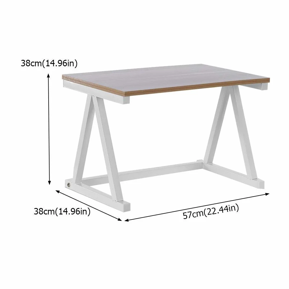 GOTOTOP Drewniany regał do mikrofalówki 57 cm biały