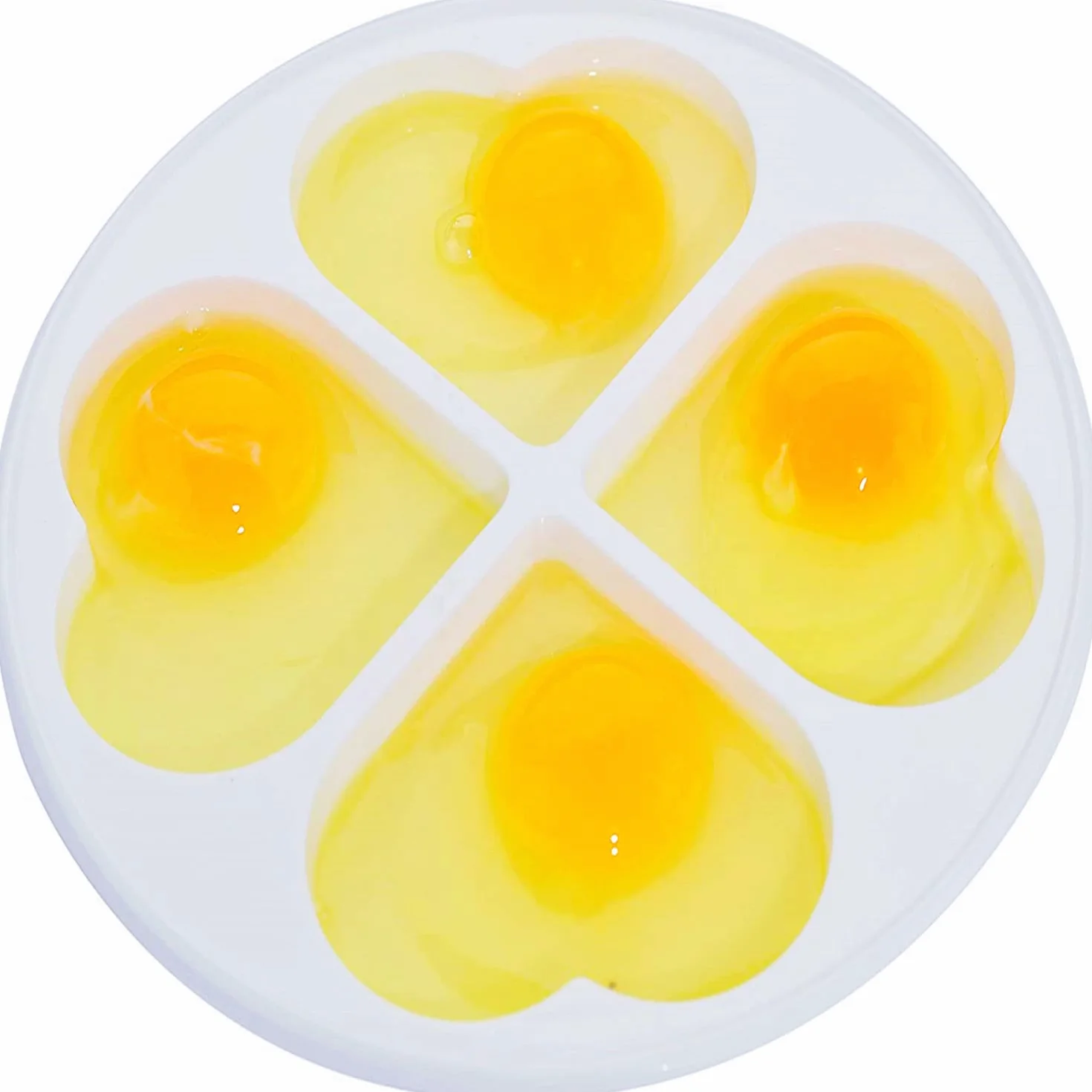 LATRAT Kuchenka mikrofalowa do jajek, omlet, jajko sadzone, na 4 jajka, biały
