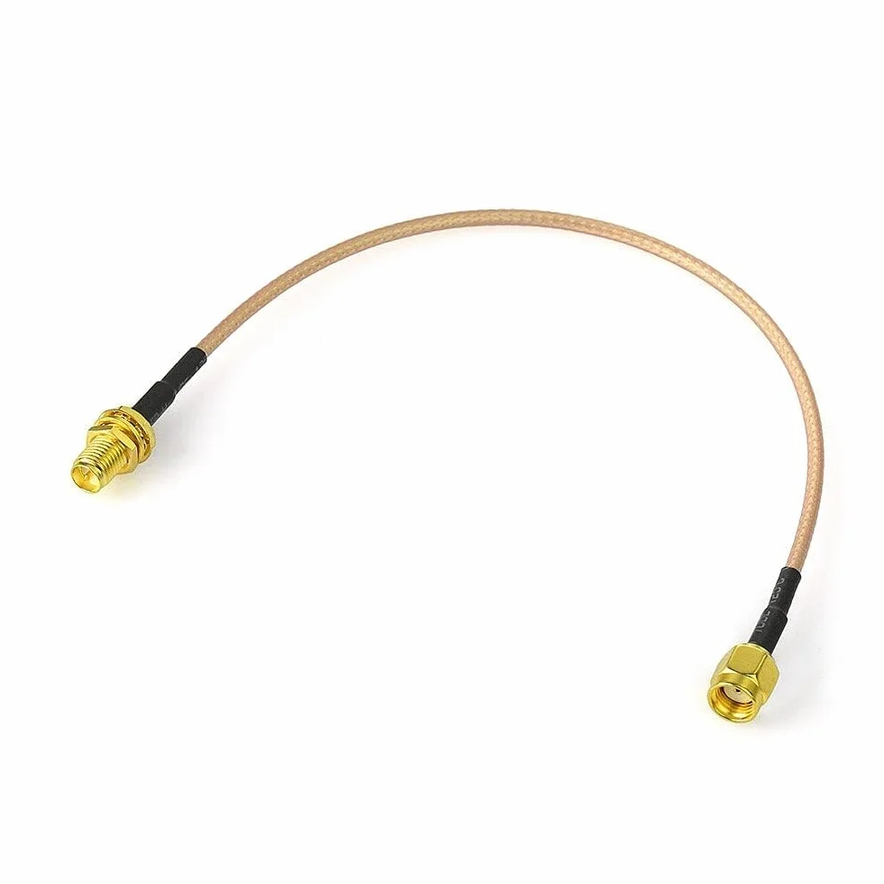 BINGFU RP-SMA wtyczka do gniazda RP-SMA kabel 30 cm RG316 przedłużacz anteny WiFi kabel koncentryczny (2 sztuki) do bezprzewodowych mini PCI Express PCIE kart sieciowych WiFi adapter WiFi router