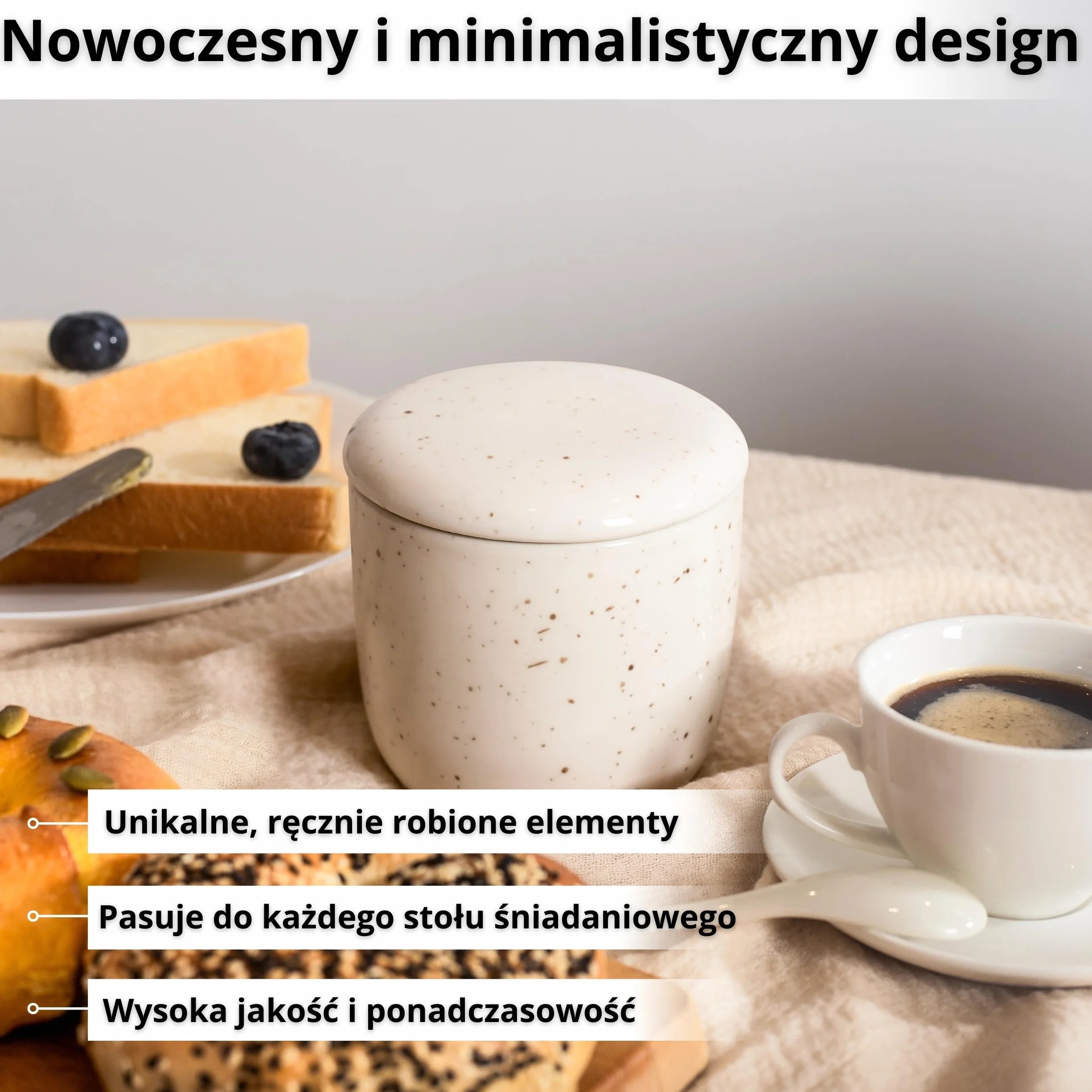 DEKAZIA® Maslenka Francuska Chłodzona Wodą 250gr Słoik Ceramika