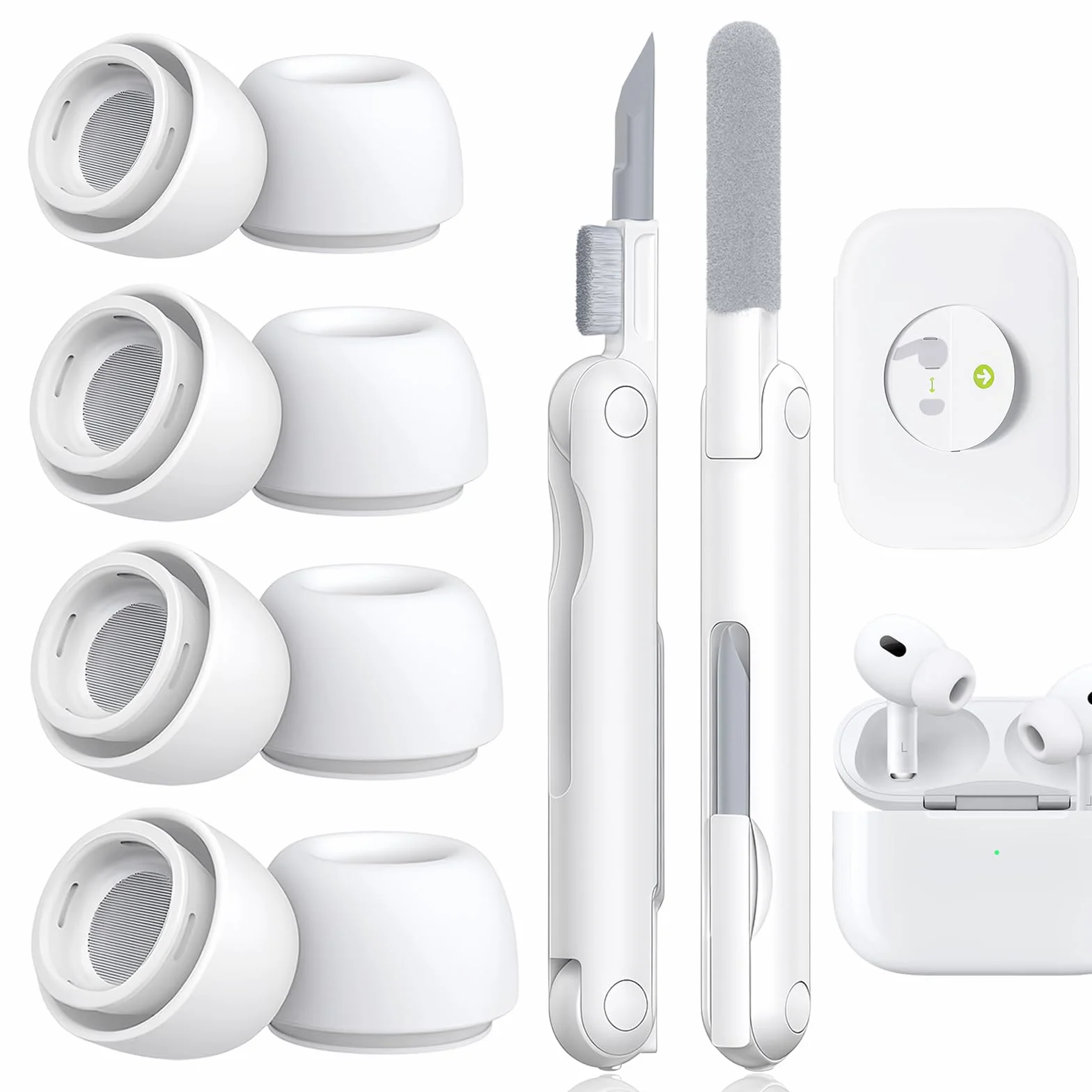 flintronic 4 rozmiary końcówek dousznych kompatybilne z AirPod Pro i AirPods Pro 2