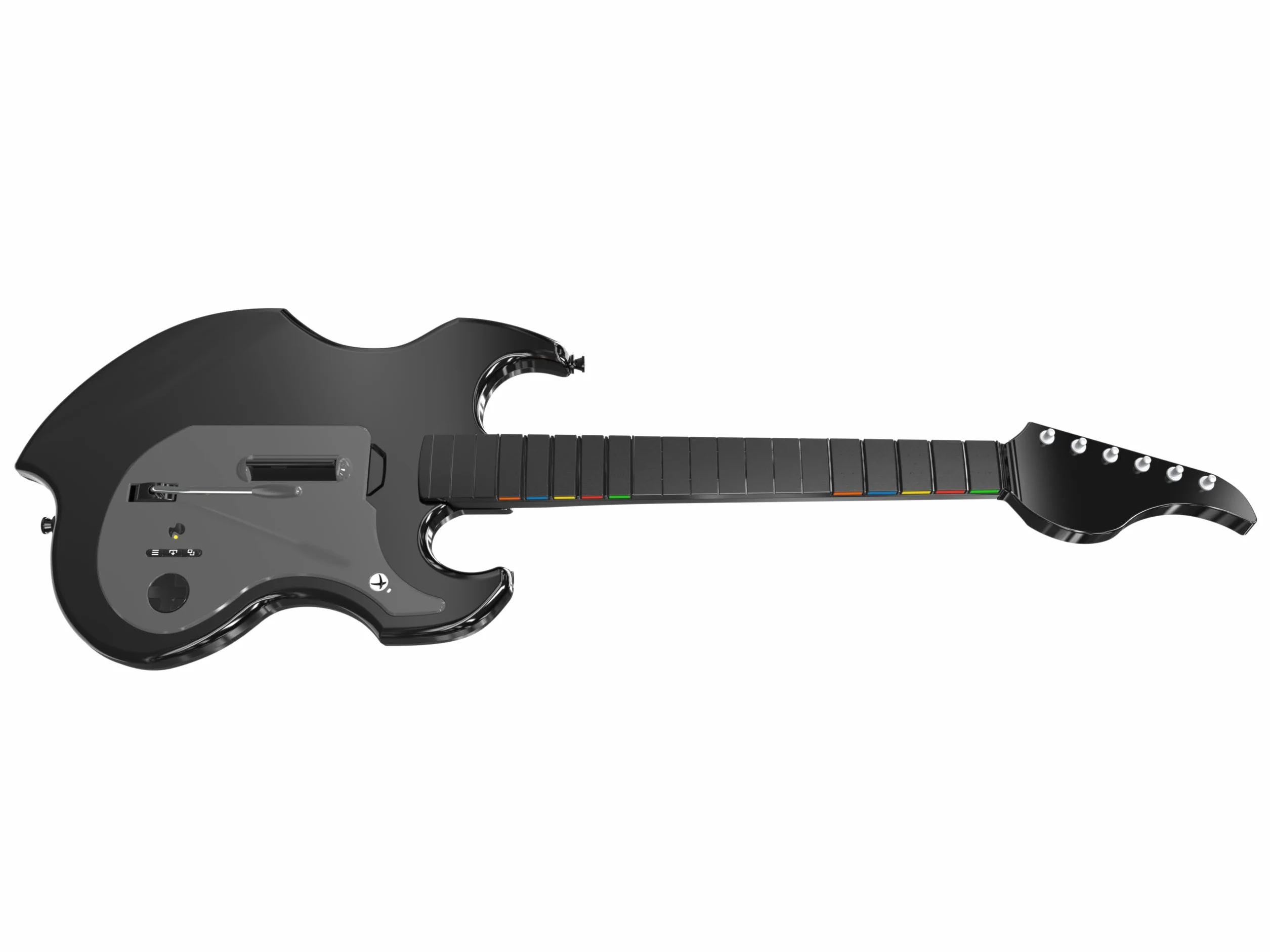 PDP Gaming RIFFMASTER Wireless Guitar Controller for Xbox Series X|S, Xbox One, & Windows 10/11 PC, Czarny i szary