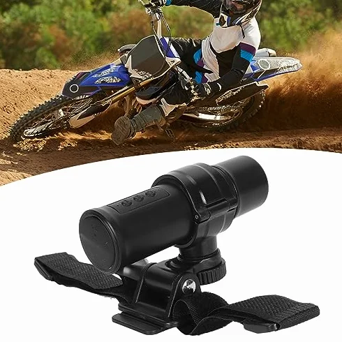 Kamera na Kask Motocyklowy, Kamera na deskę rozdzielczą Kamera na Kask 1080P 120 Stopni Szerokokątny Wifi Mini Zewnętrzna Kamera Sportowa na Rower Motocykl Akcesoria do Kasku
