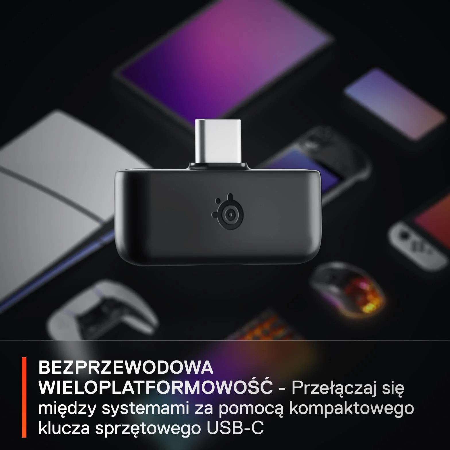 SteelSeries Arctis Nova 5P -słuchawki wi-fi do gier –neodymowe przetworniki magnetyczne –Ponad 100 ustawień wstępnych dźwięku– 60 godz baterii –2,4 GHz lub BT –Mik. Gen2.X – PS5, PS4, PC,Switch,mobile