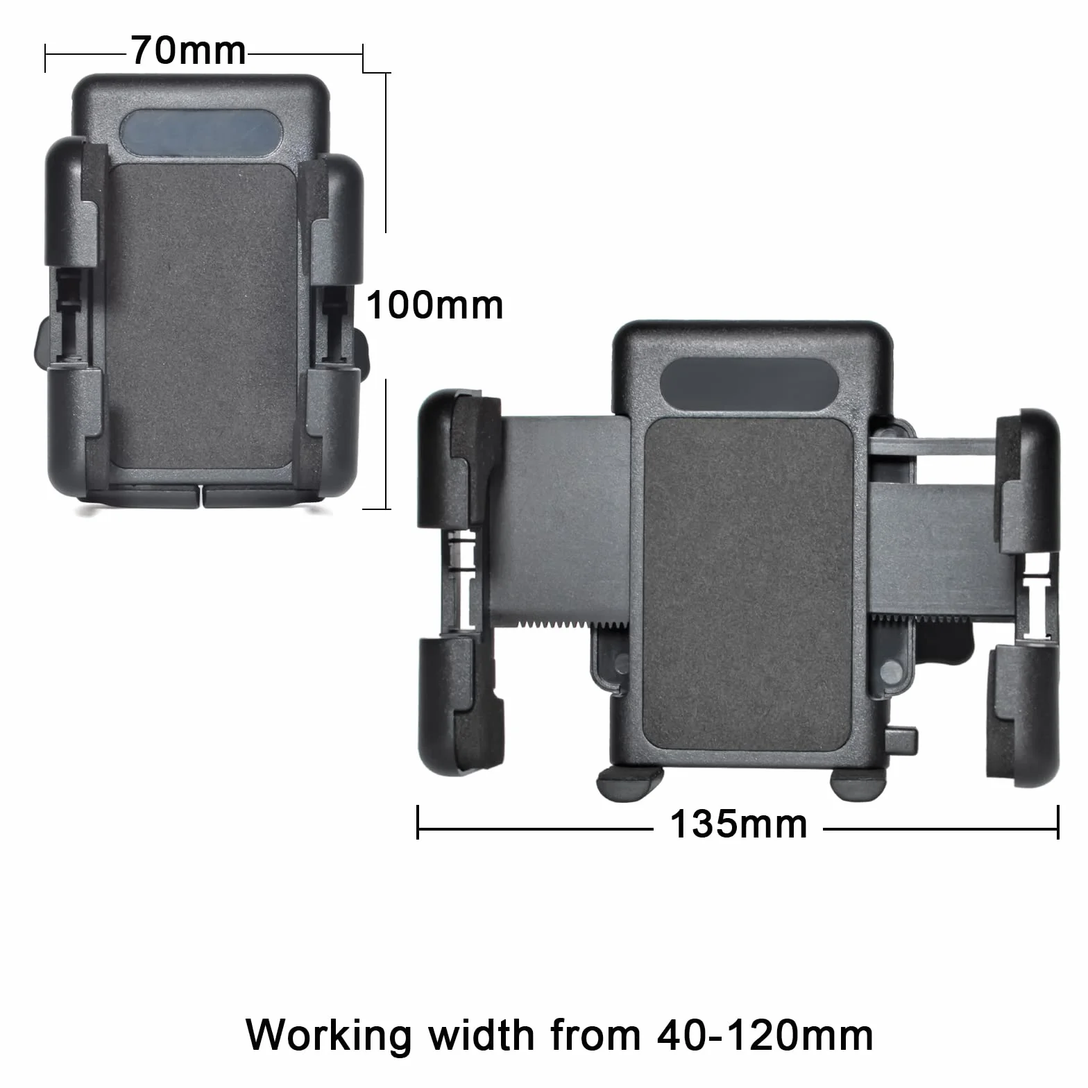 UAYESOK Uchwyt na krótkofalówkę samochodową, obrotowy, kompatybilny z Motorola Baofeng Kenwood HYT Yaesu Icom Midland Retevis Handheld Two Way Radio Portable do samochodów SUV Air