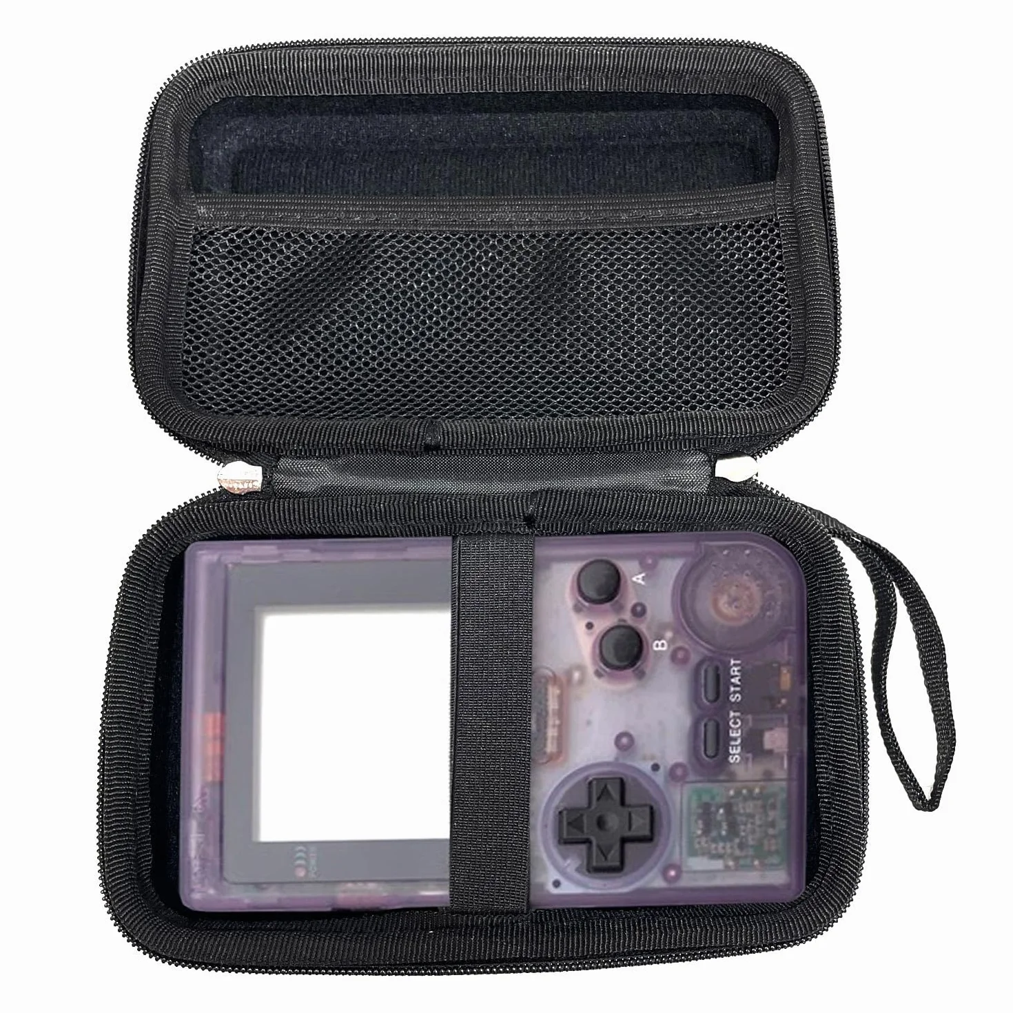 Etui na Game Boy Color Konsolę, Twarde Torba Podróżna Case na Game boy Advance GBC GBA GBP, 2,5" Dysk Twardy, Kable i Akcesoria (czarny)
