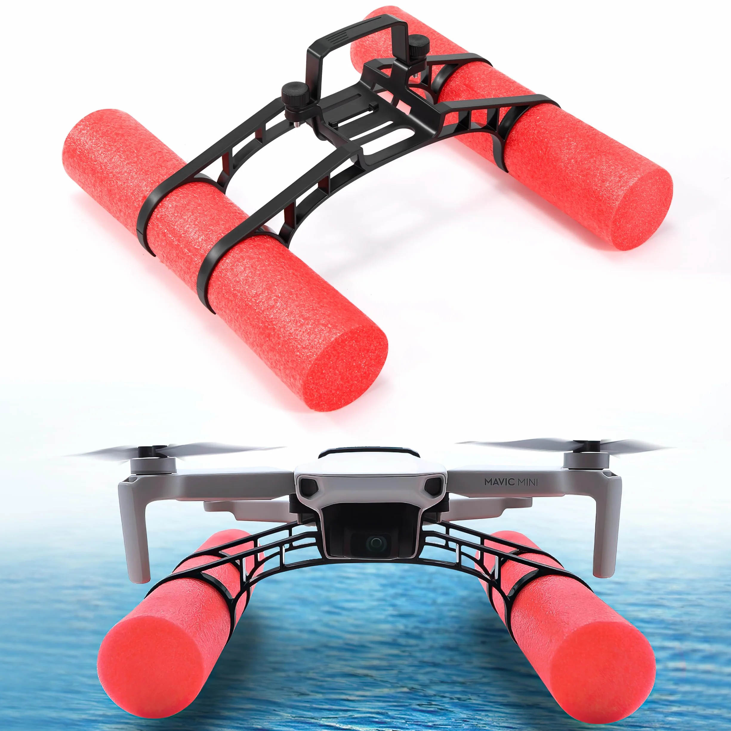 Podwozie wodne kompatybilne z DJI Mini 2 drony do podwozia do Mavic Mini Floating Black