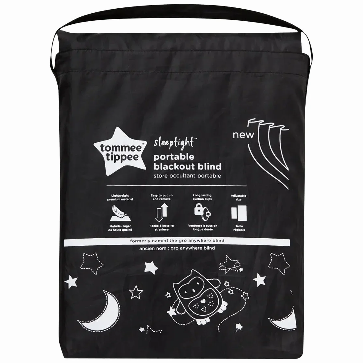 Tommee Tippee Sleeptime przenośna roleta zaciemniająca z przyssawkami, regulowana i lekka, regularna, 130 x 99 cm