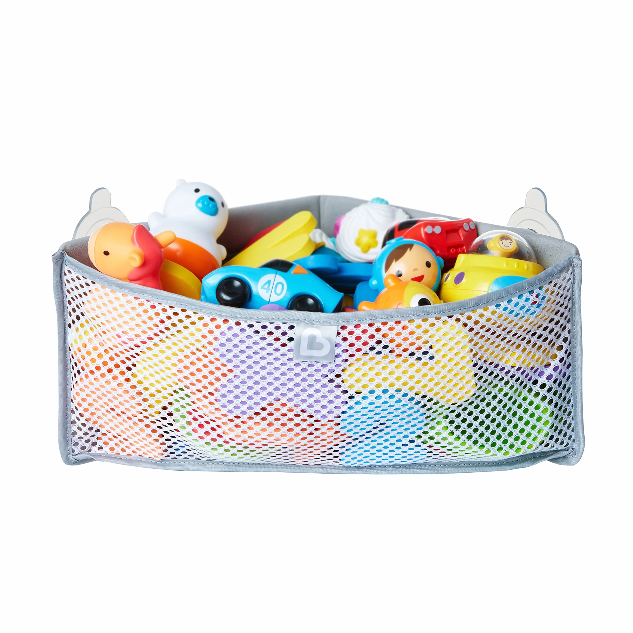 Munchkin High'n Dry Corner organizer na zabawki do kąpieli, szary