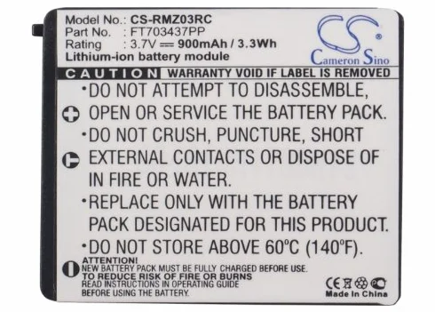 Cameron Sino CS-RMZ03RC akumulator do KINETIC MH330AAAK6HC (900 mAh)