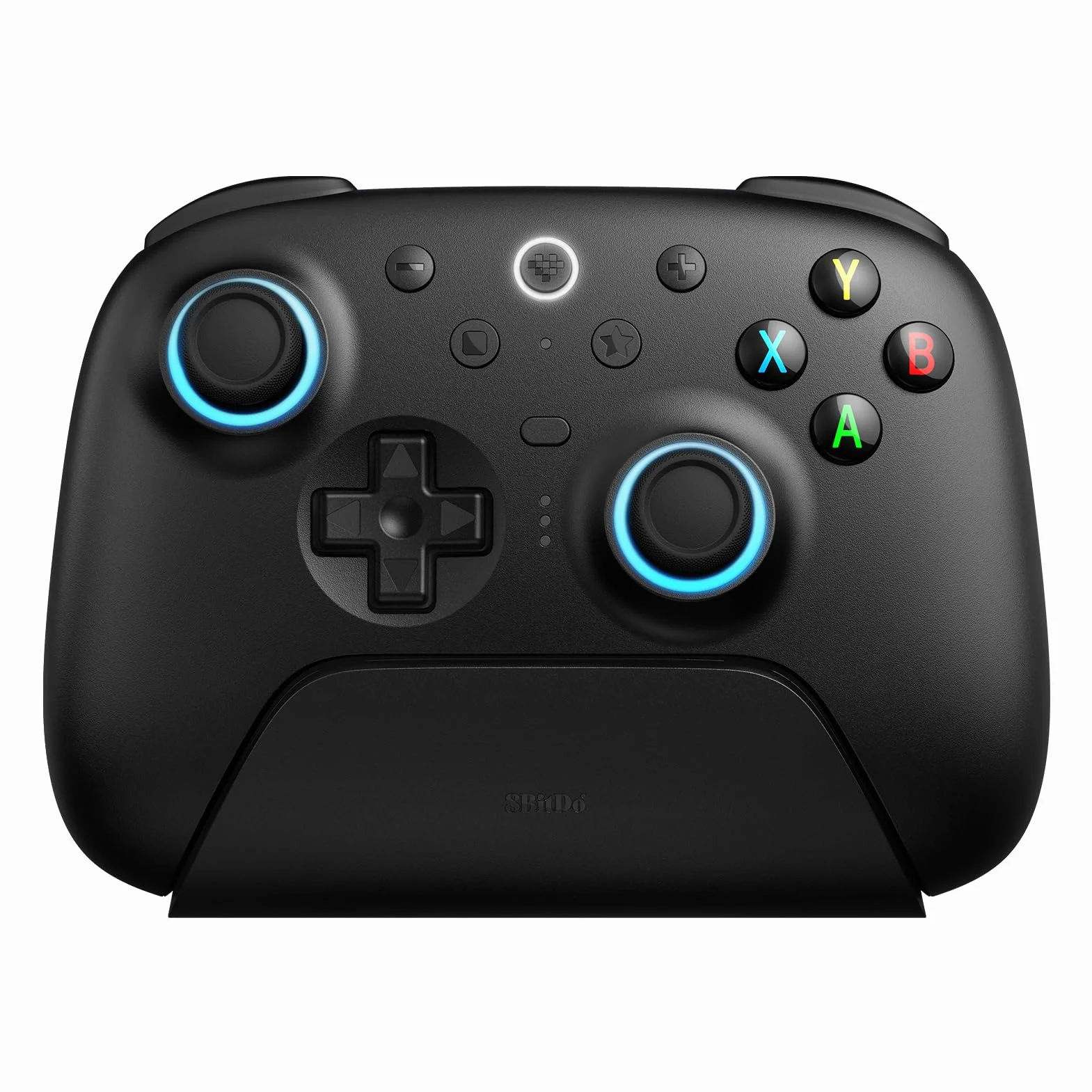 8BitDo Ultimate 2 Wireless Controller for Windows PC, Apple, Steam & Android, Gaming Controller with TMR Joysticks, Hall/Tactile Triggers, Motion Control, RGB Fire Ring, 1000Hz Polling Rate, Black