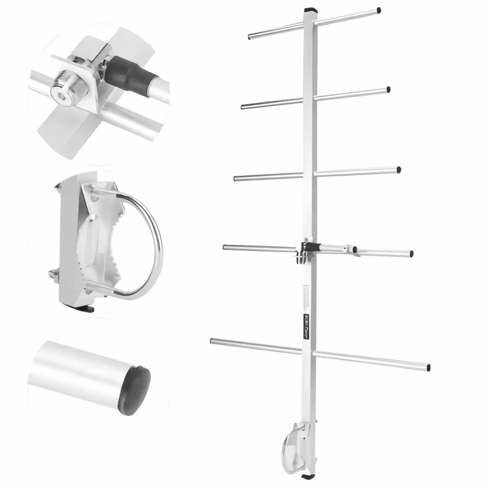 Antena Yagi o wysokim wzmocnieniu UHF 70 cm 11dBi 100 W 430-450 MHz GMRS kierunkowa antena Yagi 5 elementów do Baofeng Walkie-Talkies Amatorski system radiowy Repeater Urządzenie 433 MHz