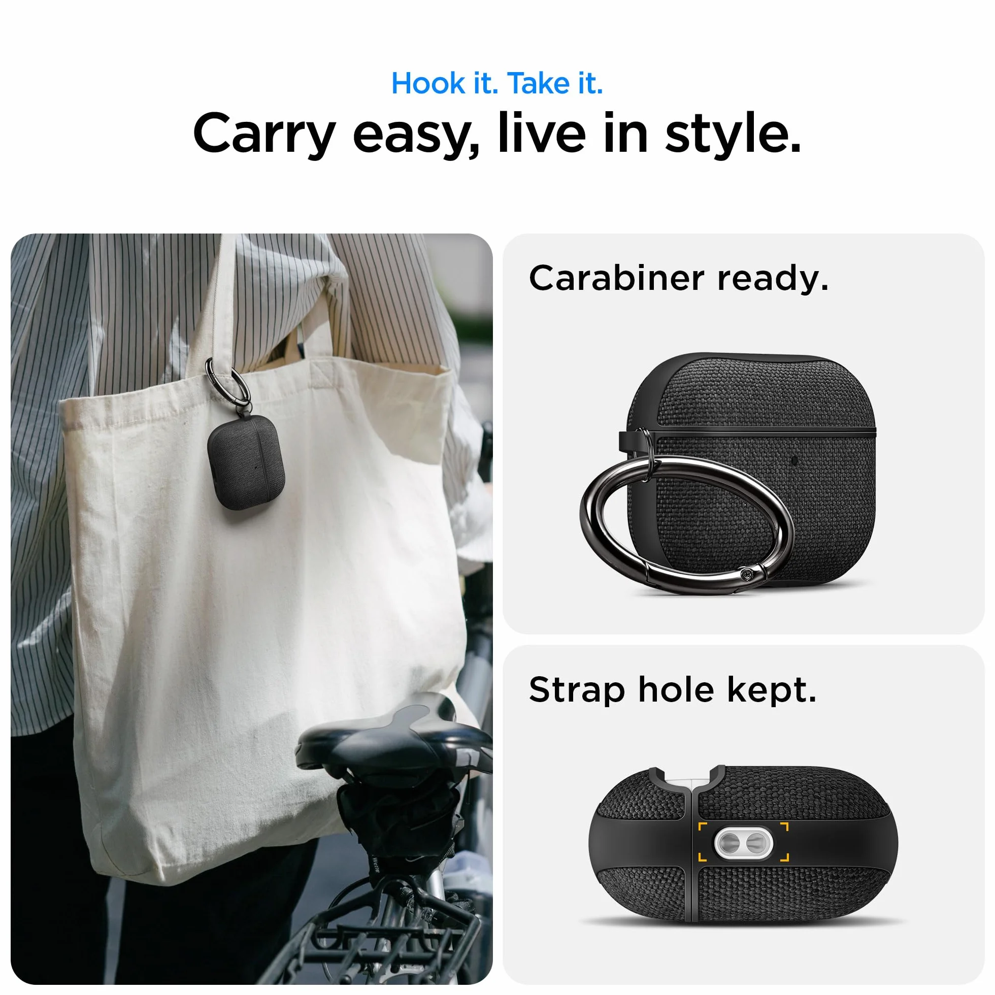 Spigen Urban Fit etui kompatybilne z Airpods Pro 3 (2025) - czarne