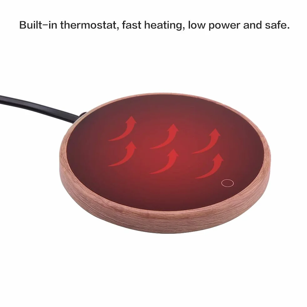 Elektryczny Podgrzewacz do Kawy GARMEE - Inteligentna Kontrola Temperatury, 2 Ustawienia Temperatury - Idealny do Wszystkich Filiżanek - Utrzymuj Napoje w Cieple, Szybkie