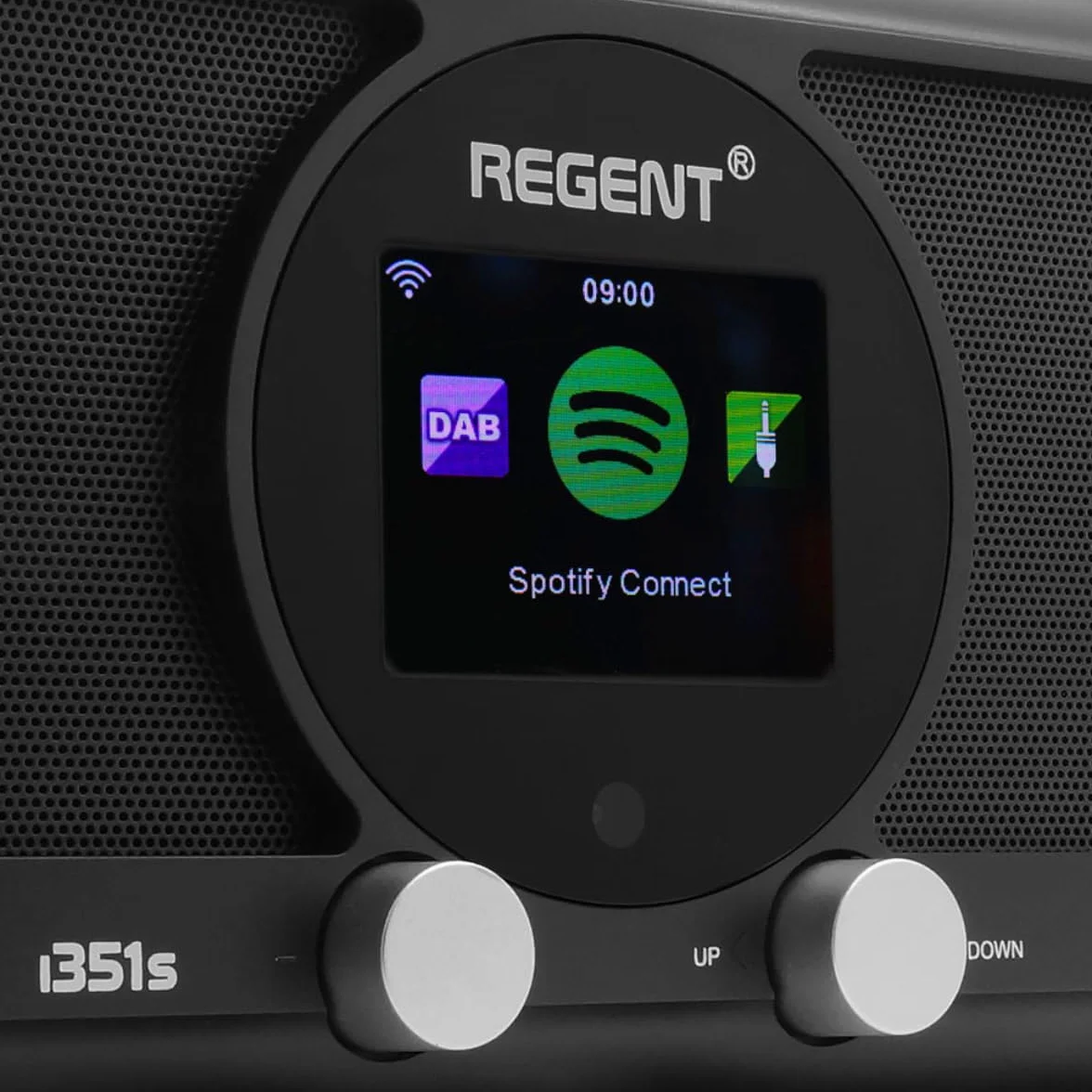 REGENT i351s Głośnik Spotify Connect DAB+ WI-FI Radio internetowe Hi-Fi Bluetooth FM 20, podwójny alarm, aplikacja do zdalnego sterowania, unikalny nadajnik Bluetooth Two Way BT (Biały)