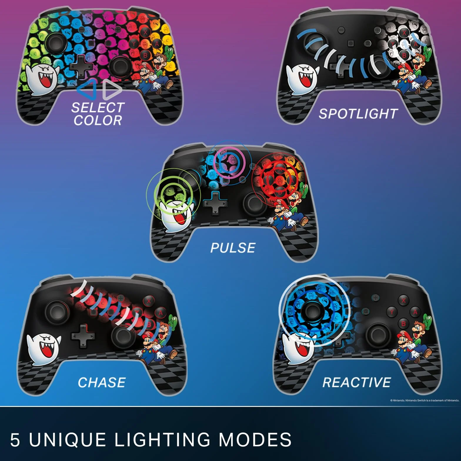 PowerA Enhanced Wireless Controller for Nintendo Switch Lumectra Peek-A-Boo