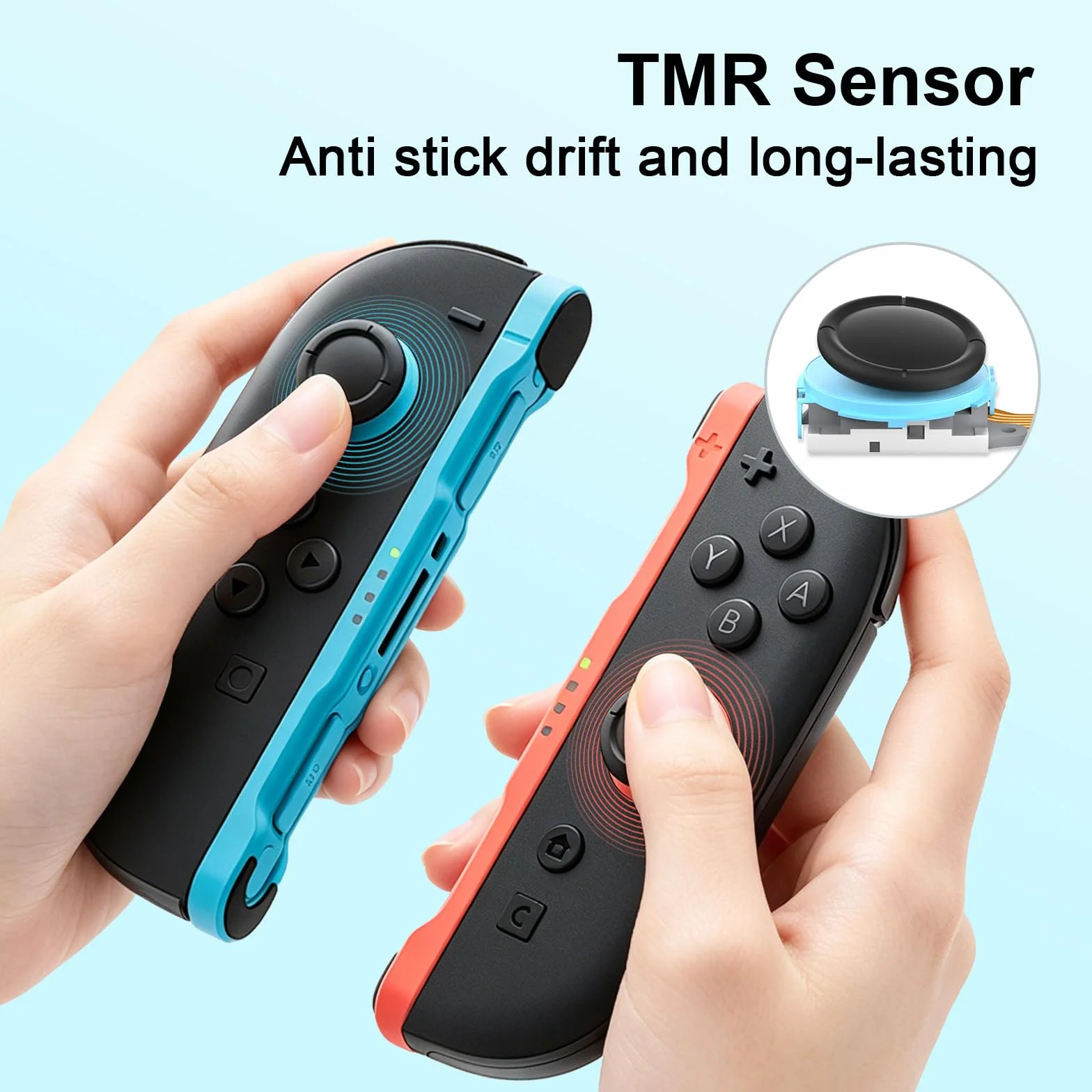 GuliKit TMR Wymiana Joysticka Kompatybilna z Nintendo Switch 2 JoyCon, Odporny na Dryf Czujnik Analogowego Drążka z Narzędziem Naprawczym