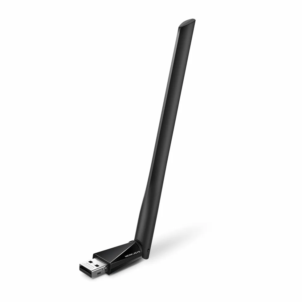 Mercusys MA30H AC1300 Dwupasmowy Adapter USB WiFi | 867 Mb/s (5 GHz) + 400 Mb/s (2.4 GHz) | Antena o Wysokim Zysku z Regulacją | MU-MIMO | Zabezpieczenie WPA3 | Plug & Play | Windows 10/11
