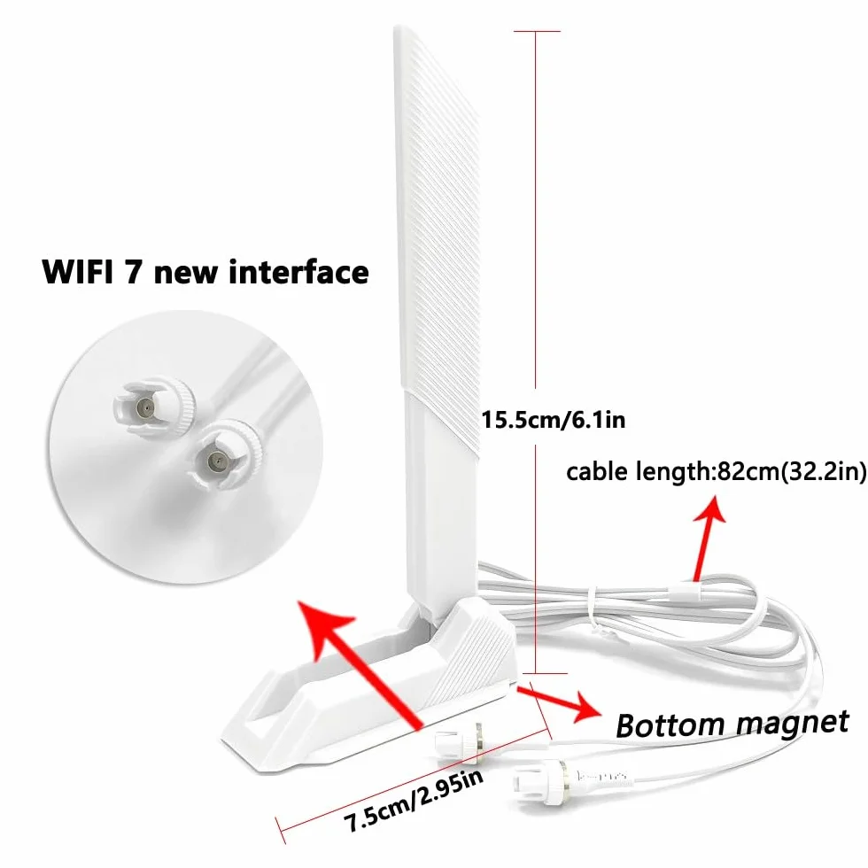 Kabel antenowy WiFi 7 do ASUS ROG Strix B850, ROG Strix B860, ROG Strix Z890, ROG Strix X870, ROG Maximus Z890, ROG Maximus Z790, ROG Strix Z790, TUF Gaming Z790 B850 Z890