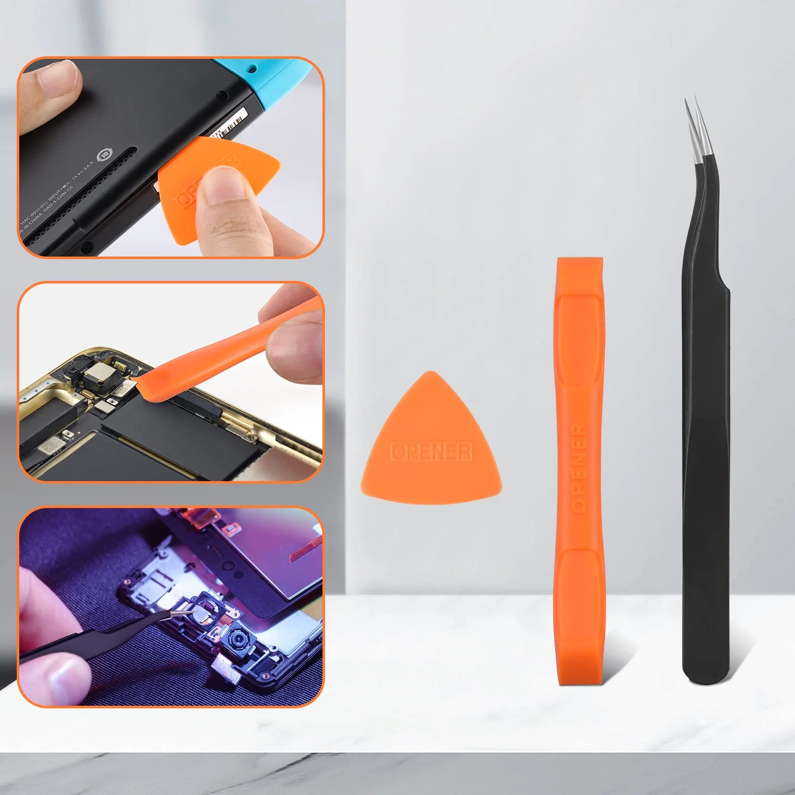 JOREST Zestaw wkrętaków do Nintendo Switch, 6-częściowy zestaw narzędzi naprawczych z Triwing Y00, Y1, Phillips PH000, pęsetą itd., do Switch Lite, Joycon Controller, Wii, Gameboy Advance SP, Gamecube