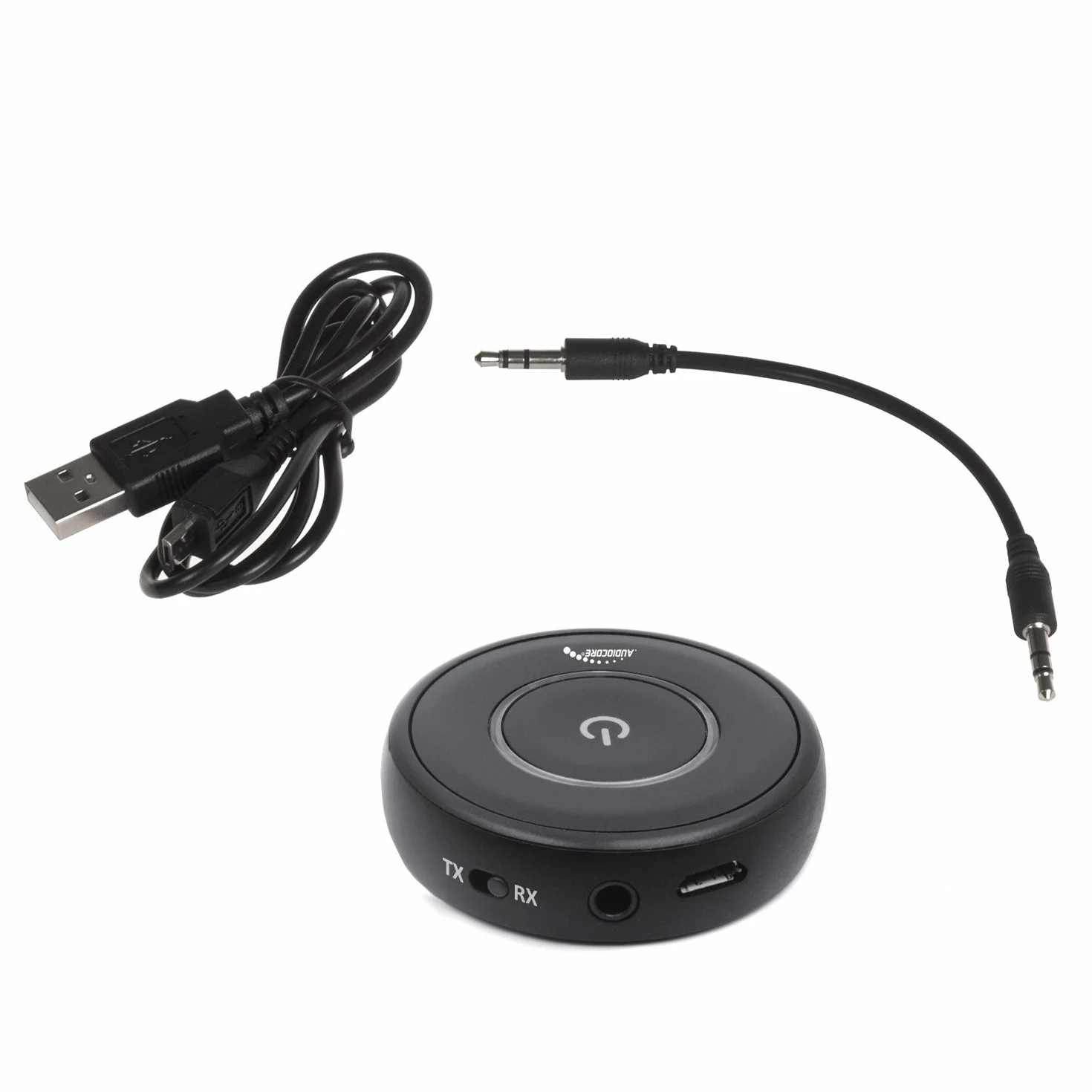 Audiocore AC820 Adapter Bluetooth 2 w 1, Nadajnik, Transmiter, USB, Odbiornik Audio Apt-X -chipset CSR, Częstotliwość: 2.402 GHz do 2.480 GHz, Kabel Audio Jack 3.5