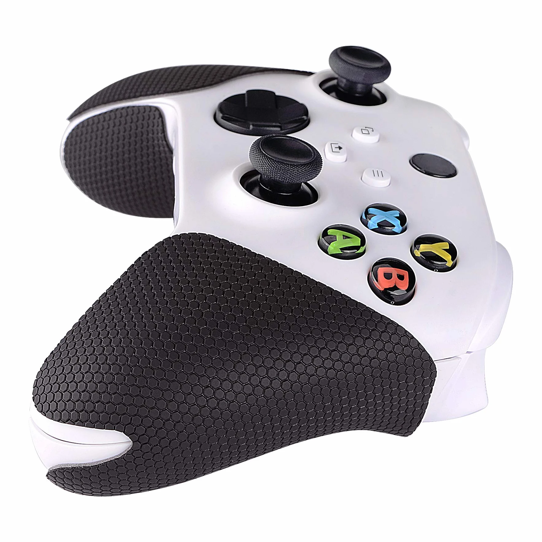 eXtremeRate PlayVital Antypoślizgowy pochłaniający pot uchwyt kontrolera do kontrolera Xbox Series X/S, profesjonalne, teksturowane, miękkie gumowe podkładki, uchwyty do kontrolera Xbox Series X/S