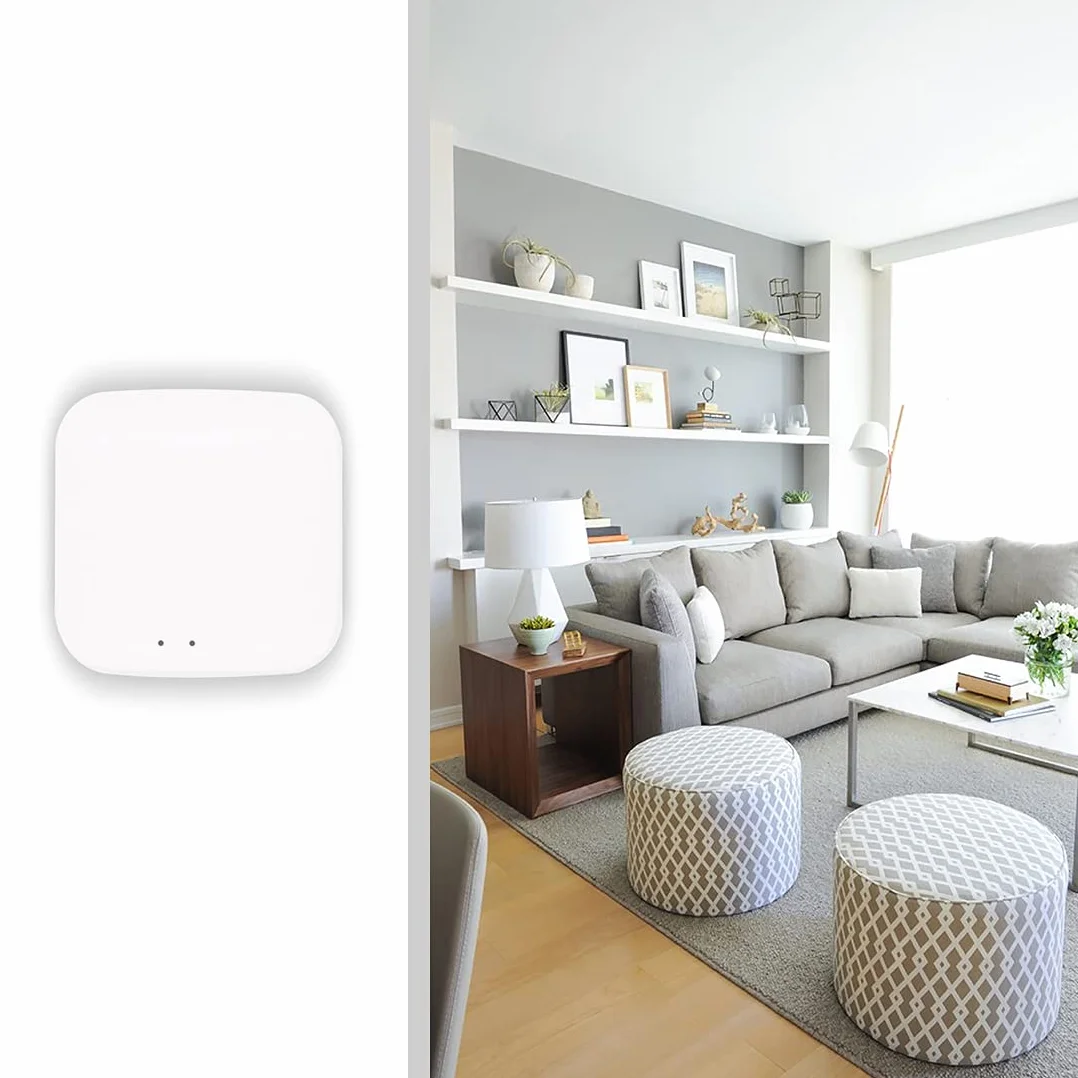 BSEED inteligentny Tuya ZigBee Gateway Hub kompatybilny ze wszystkimi produktami, współpracuje z aplikacją Tuya i Smart Life