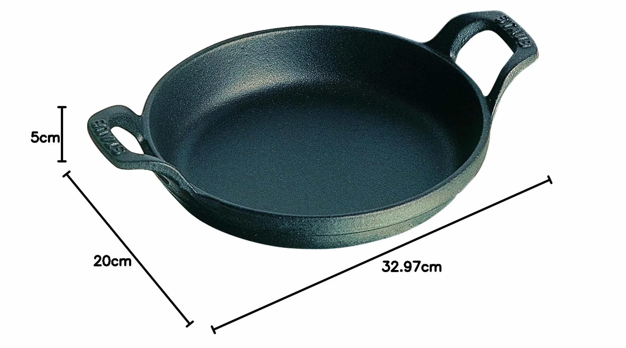 STAUB Okrągłe Naczynie do Piekarnika 20 cm Czarne