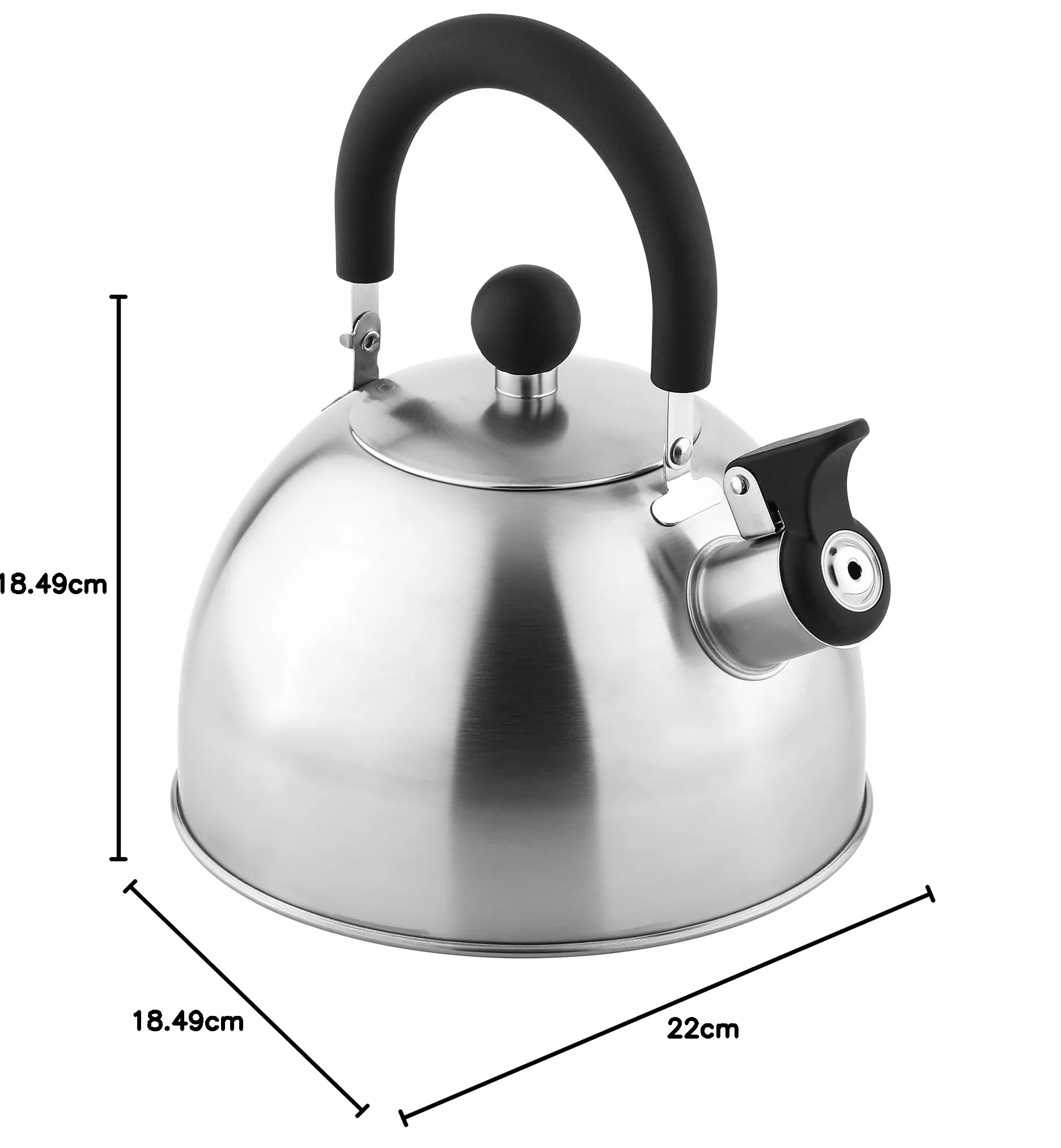 Teesa Czajnik ze Stali Nierdzewnej z Gwizdkiem 1,8L Gaz Indukcja TSA0153