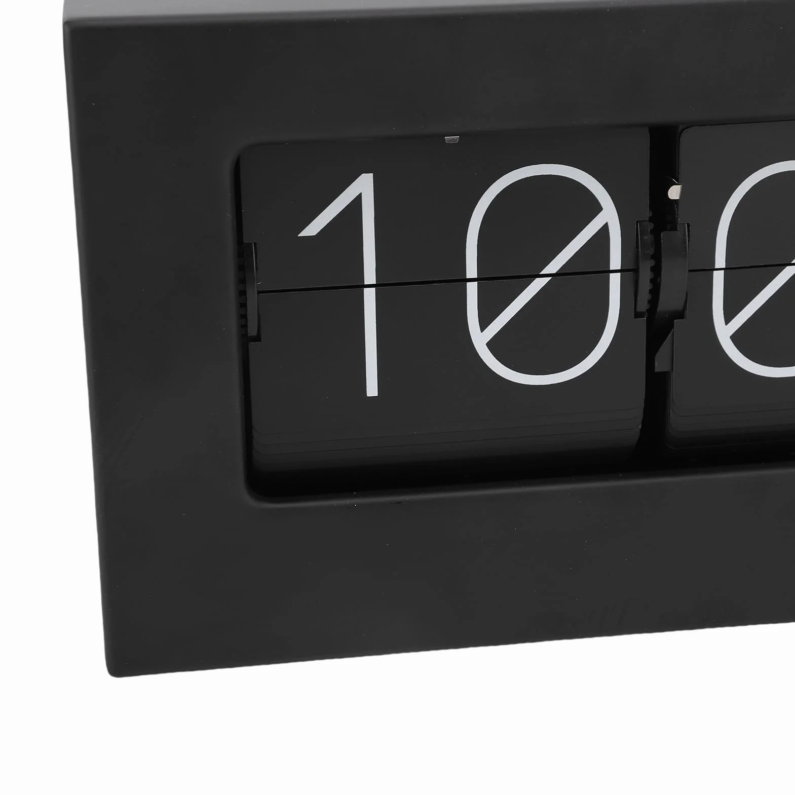 Greensen Retro Flip Clock z automatyczną zmianą Stron, Mechaniczny Zegarek Stołowy ze Stali Nierdzewnej do Domu i Biura, Elegancki i Praktyczny