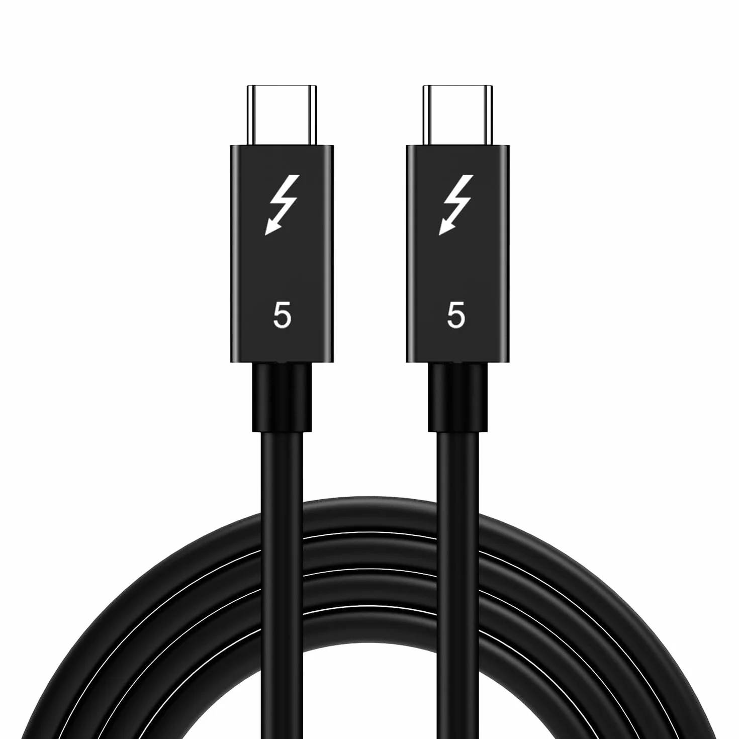 Mcbazel Thunderbolt 5 Kabel typu C, 240 W i 120 Gbps, pojedynczy kabel wideo 16K@30 Hz i podwójny 6K/8K@60 Hz do urządzeń USB 4.0, USB-C, Mac, iMac, laptopów, PC i smartfonów, 1M