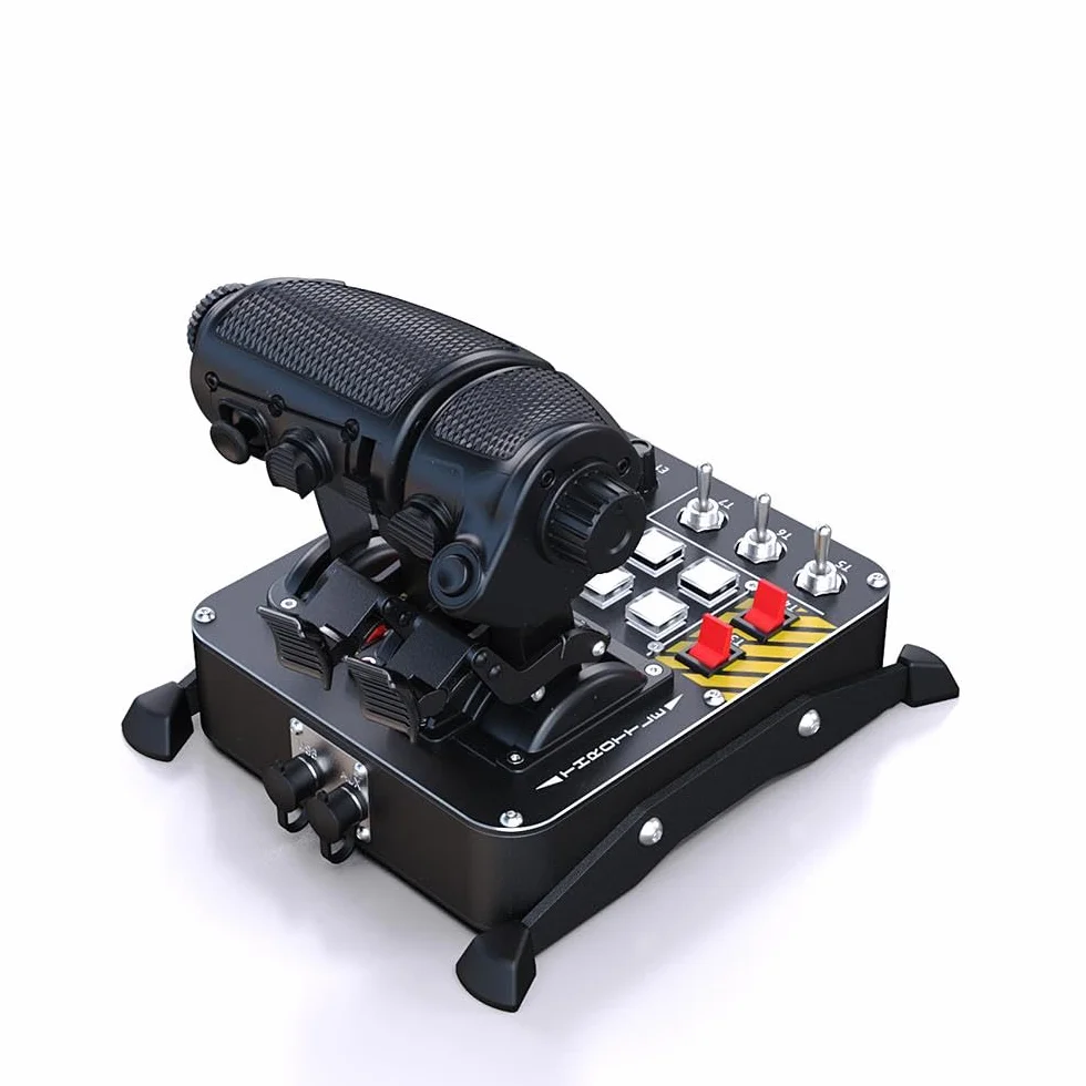 VIRPIL Controls MongoosT-50CM3 Throttle Dual-Engine Throttle Quadrant Adjustable Detents Flight Simulator Control System PC Gaming