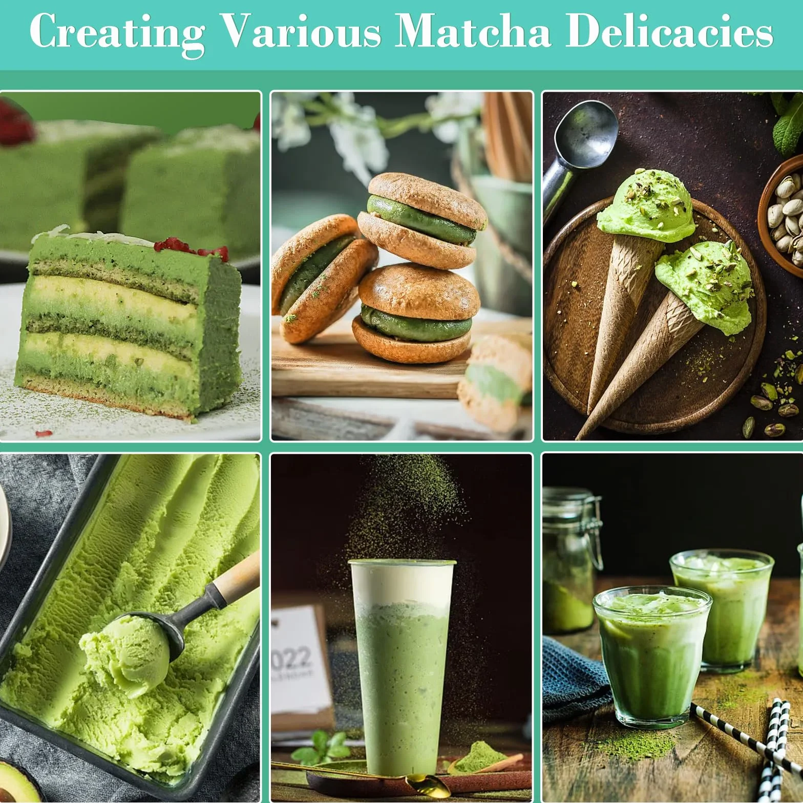 matcha - 4-częściowy zestaw herbaty matcha, miotła, miska, chasa i łyżka - akcesoria do postaci emonii (niebieski (bez miski))