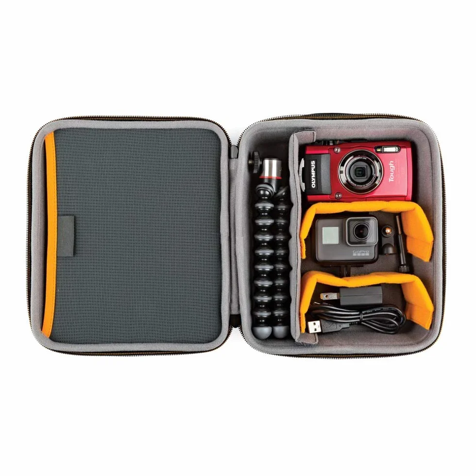 Lowepro Hardside CS 80 torba na małe drony, aparaty bezlusterkowe, większe słuchawki nauszne, czarna