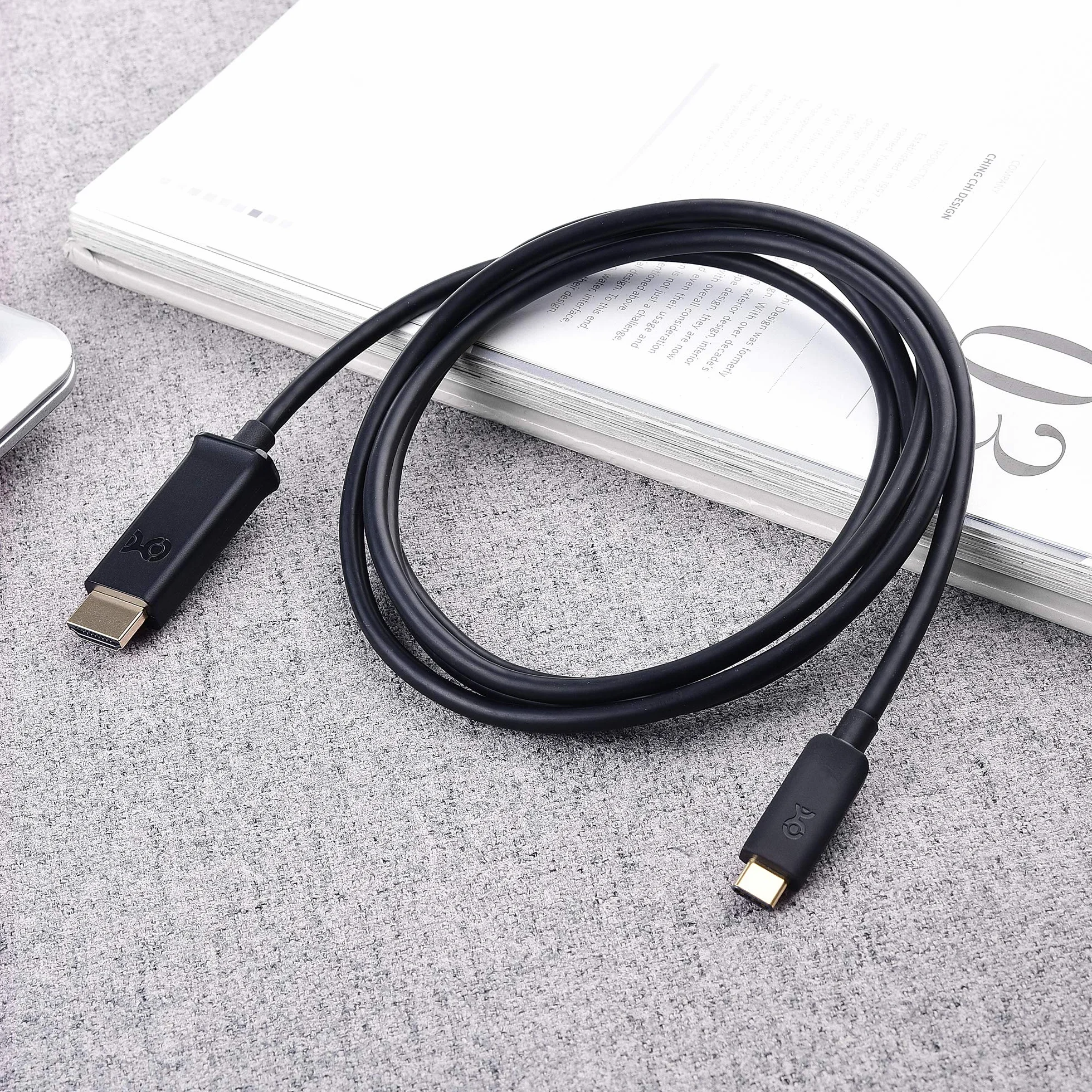 Cable Matters Kabel USB C do HDMI (kabel USB-C do HDMI) obsługujący 4K 60 Hz w kolorze czarnym 1,8 m - port Thunderbolt 3 zgodny z MacBookiem Pro, Dell XPS 13/15, Surface Book 2 i innymi