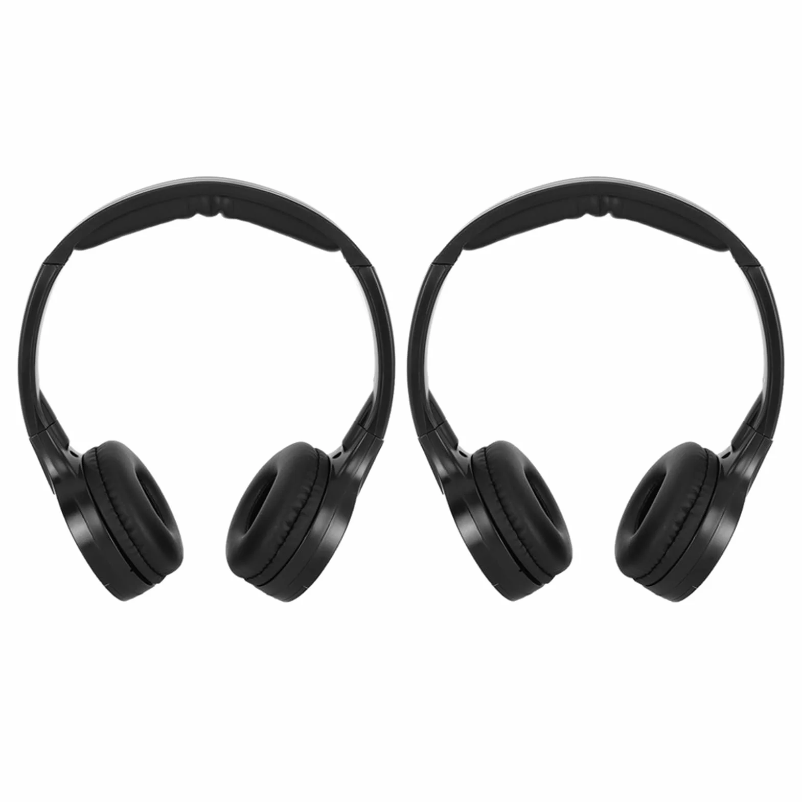 HEEPDD Słuchawki Samochodowe, Bezprzewodowy Zestaw Słuchawkowy Stereo na podczerwień, Wygodna, Ergonomiczna Konstrukcja, do Odtwarzaczy DVD w Zagłówkach Samochodowych