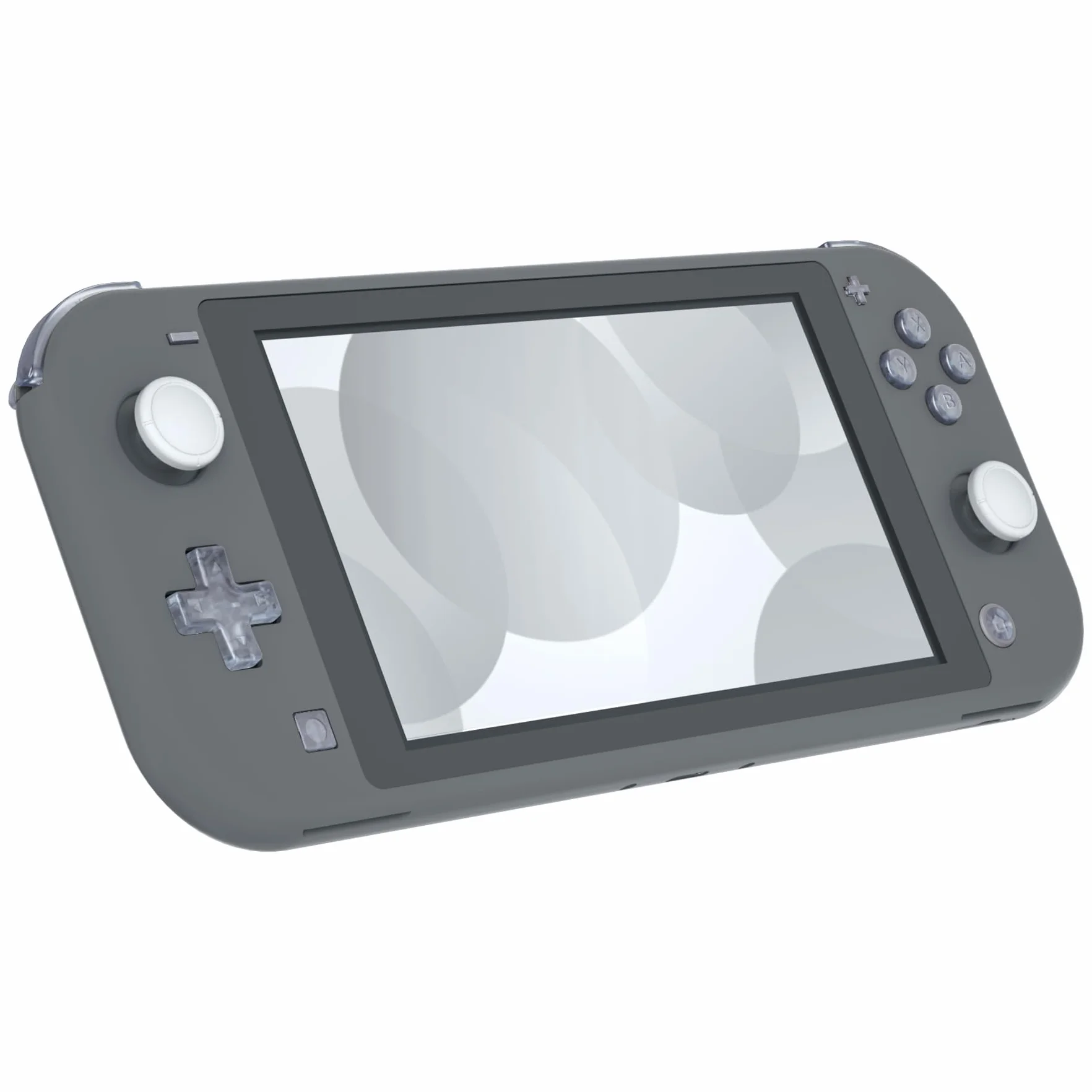eXtremeRate Przezroczysty niebieski lodowiec zamiennik ABXY Home Capture Plus Minus Keys Dpad L R ZL ZR wyzwalacz do Nintendo Switch Lite, pełny zestaw przycisków zestawy naprawcze z narzędziami do