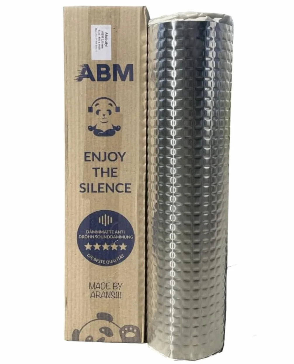 ABM Alubutyl 2mm 50 cm x 400 cm = 2 m² Mata Wyciszająca do Samochodu Wyciszenie Pojazdu